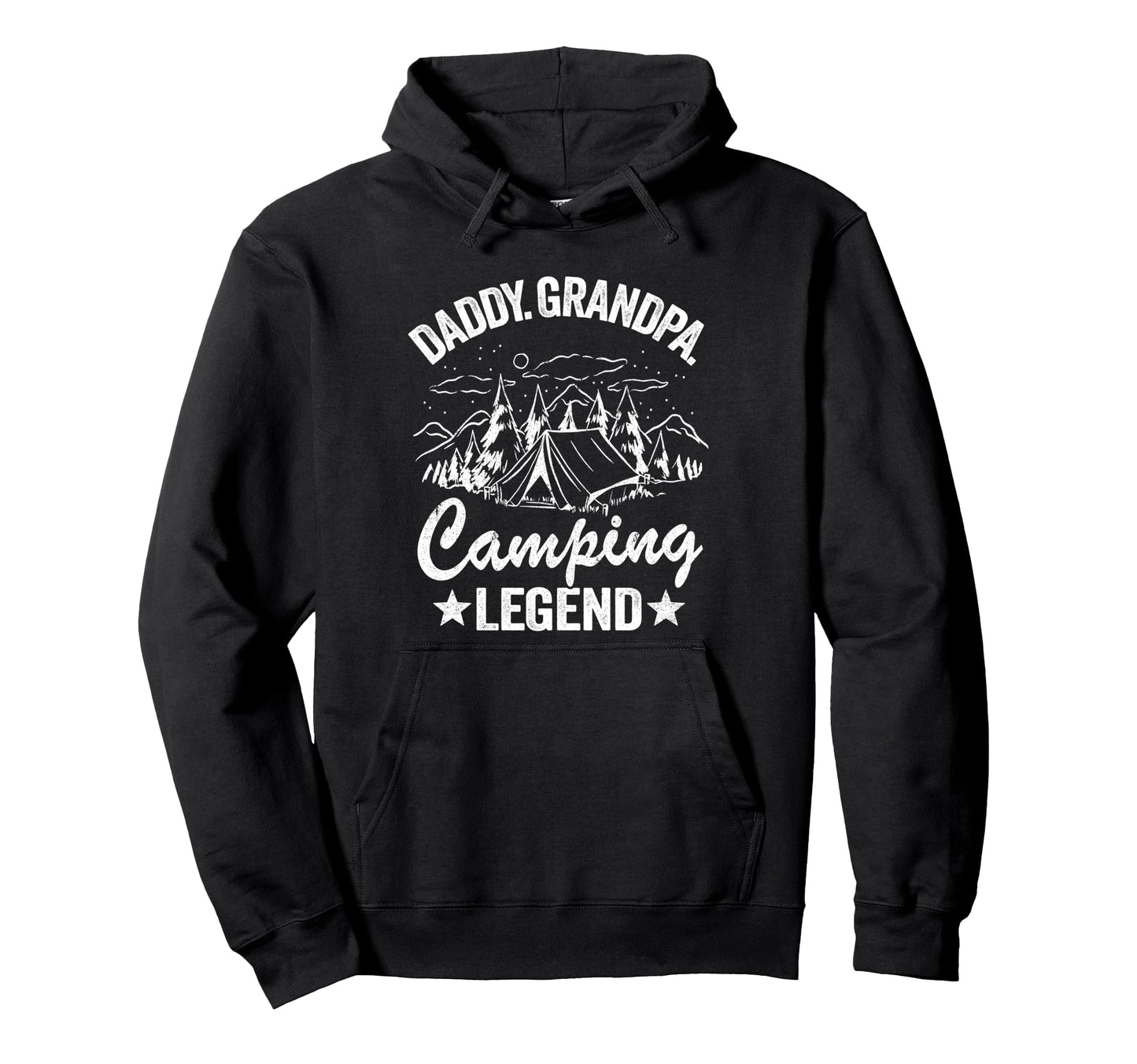 Daddy Grandpa Camping Legend Rv Hoodie - Custom Art Print for Adults - T-Shirt, Sweatshirt, Hoodie