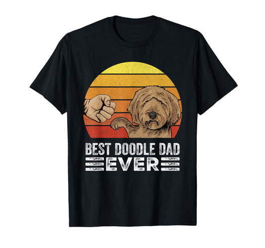 Best Doodle Dad Ever Goldendoodle Dad T-Shirt - Minimalist Print Unisex - T-Shirt, Sweatshirt, Hoodie