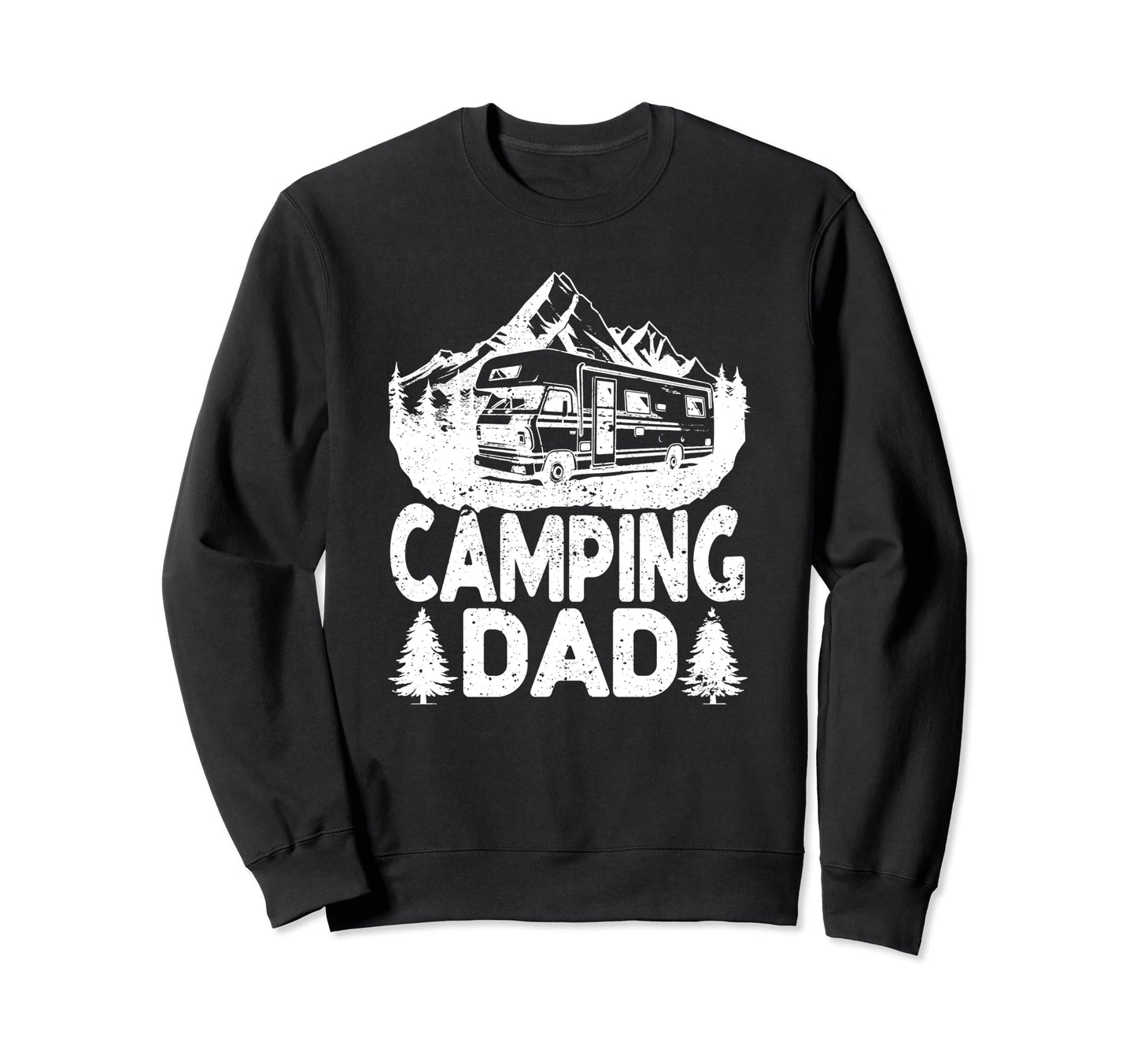 Camping Dad Outdoor 5Th Wheel Camper Rv Sweatshirt - Graphic Print Unisex - T-Shirt, Sweatshirt, Hoodie