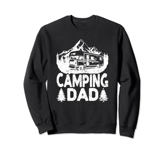 Camping Dad Outdoor 5Th Wheel Camper Rv Sweatshirt - Graphic Print Unisex - T-Shirt, Sweatshirt, Hoodie