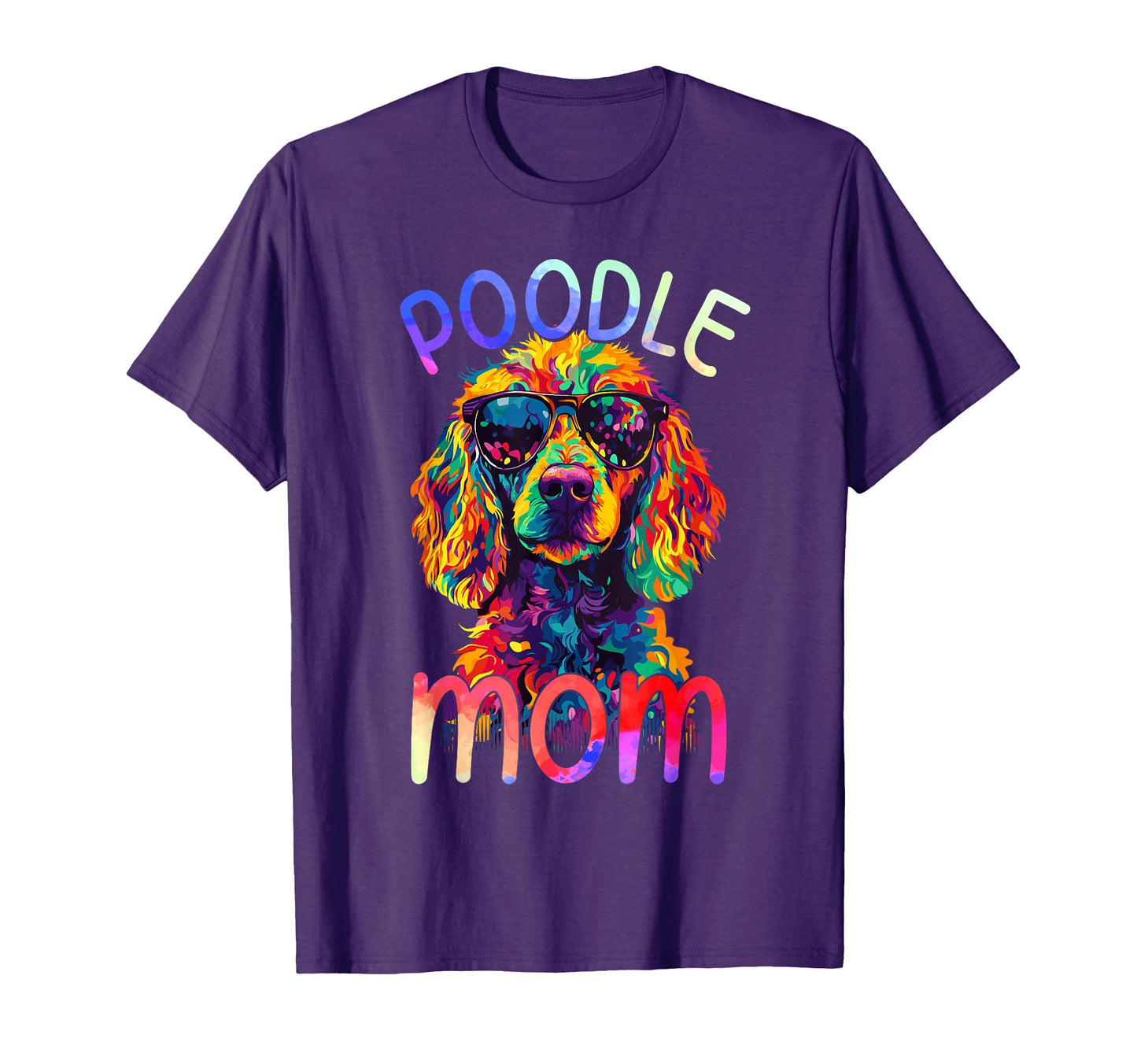 Poodle Mom Colorful Pop Art Womens Poodle T-Shirt - Minimalist Print Unisex - T-Shirt, Sweatshirt, Hoodie