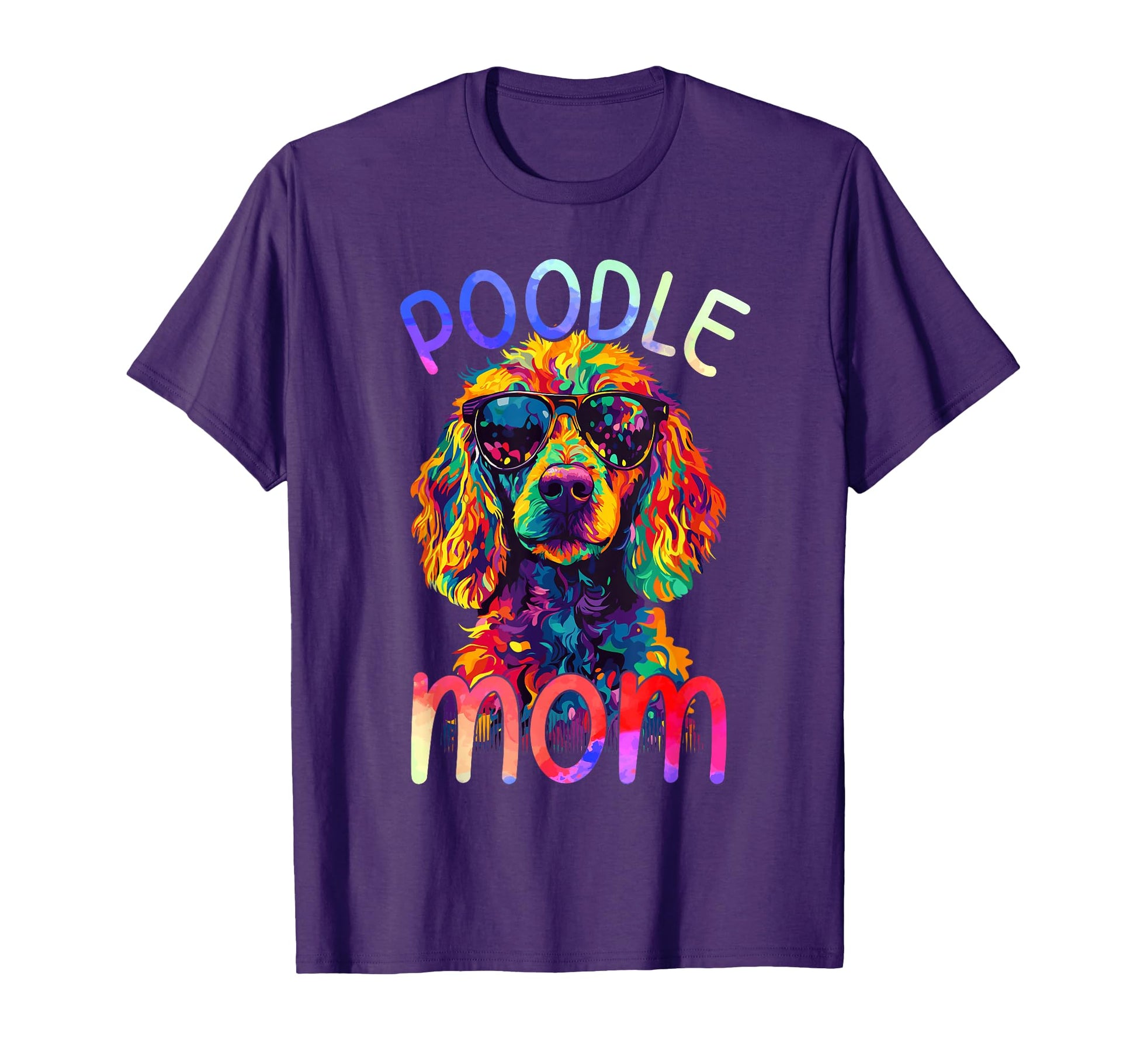 Poodle Mom Colorful Pop Art Womens Poodle T-Shirt - Minimalist Print Unisex - T-Shirt, Sweatshirt, Hoodie