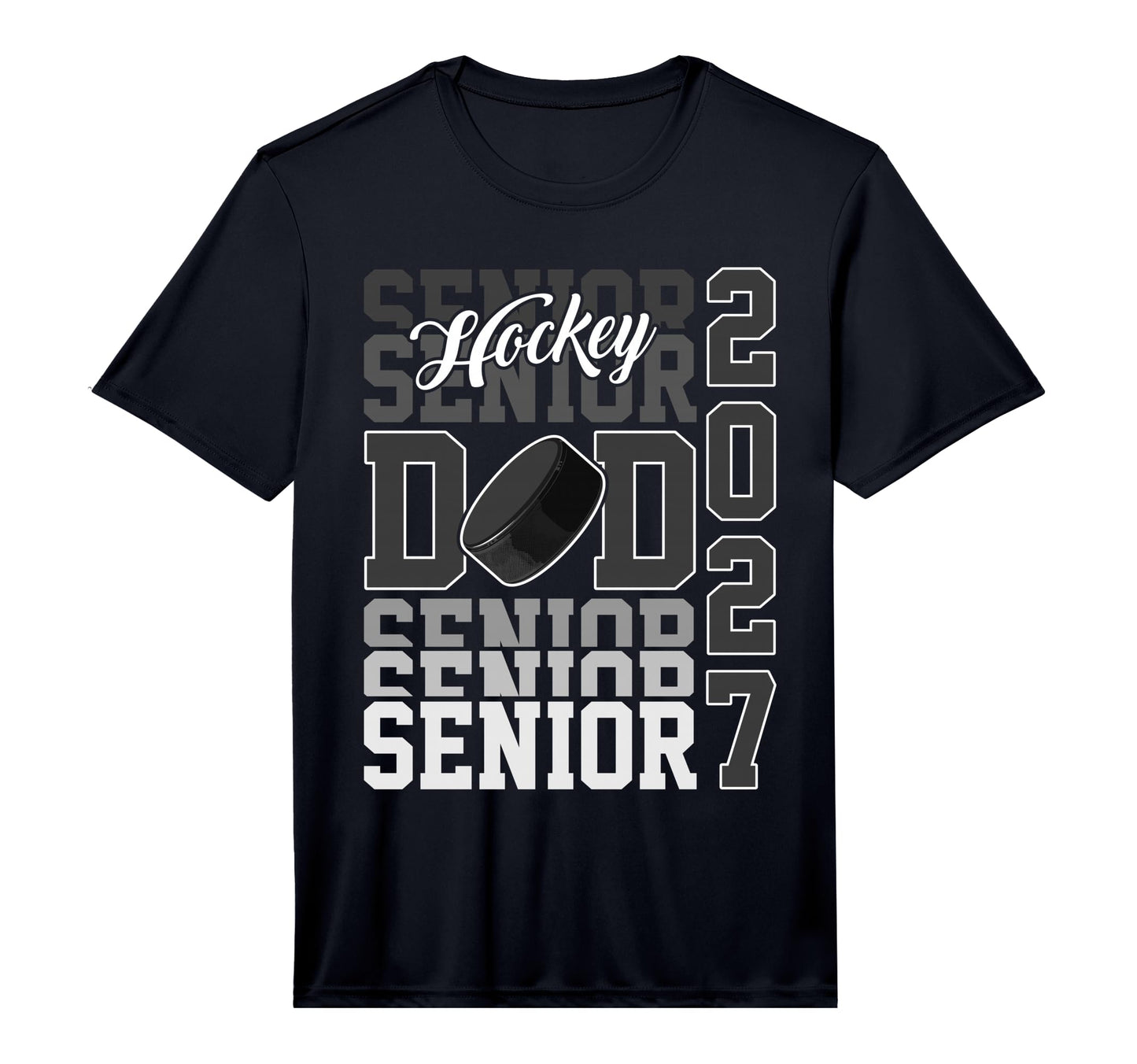 Senior 2027 Hockey Dad Proud Family T-Shirt - Aesthetic Graphic Men Women - T-Shirt, Sweatshirt, Hoodie