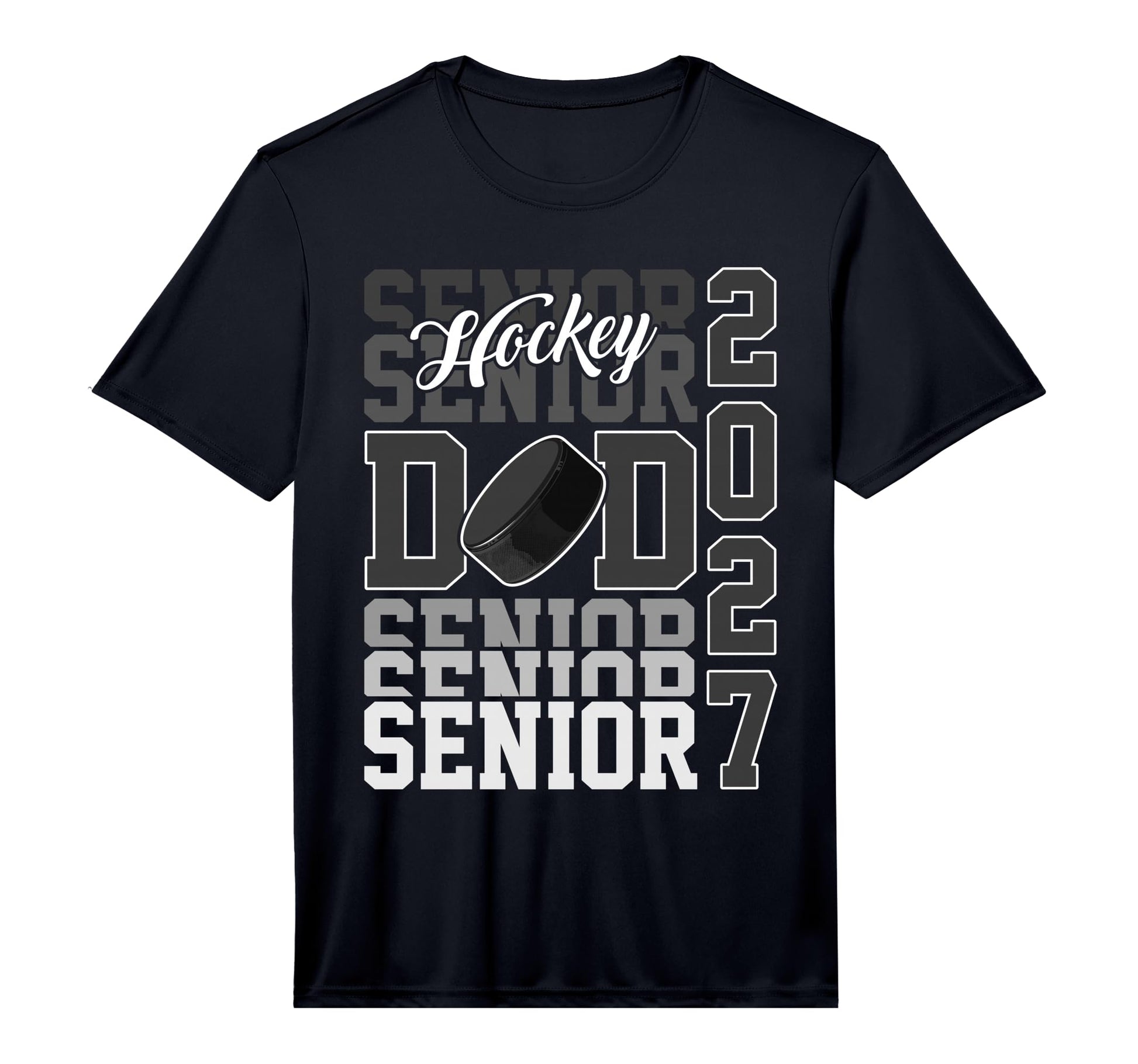 Senior 2027 Hockey Dad Proud Family T-Shirt - Aesthetic Graphic Men Women - T-Shirt, Sweatshirt, Hoodie
