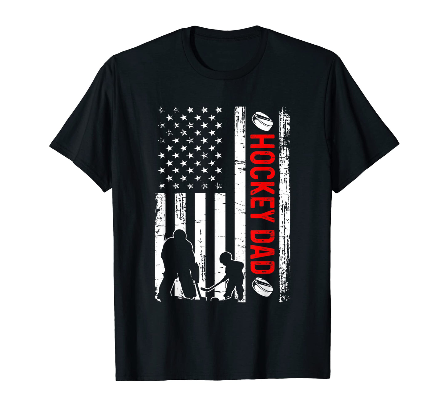Mens New Dad Soon To Be Hockey Daddy T-Shirt - Unique Graphic for Adults - T-Shirt, Sweatshirt, Hoodie