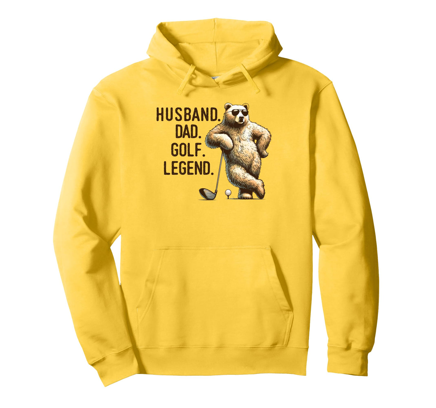 Golf Player Golfer Par Time Husband Hoodie - Minimalist Print for Adults - T-Shirt, Sweatshirt, Hoodie