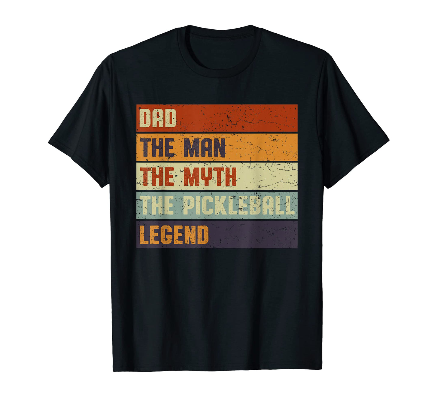 Mens Pickleball Dad Myth Legend Funny T-Shirt - Minimalist Print Men Women - T-Shirt, Sweatshirt, Hoodie
