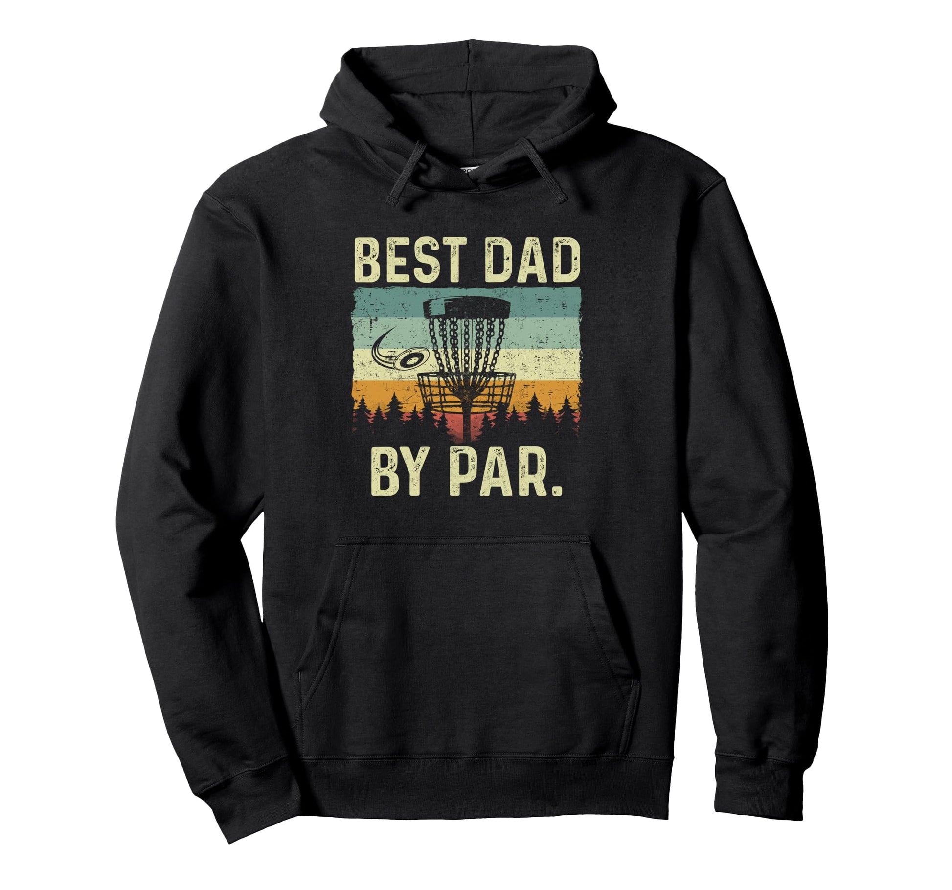 Best Dad Par Funny Disc Golf Hoodie - Minimalist Print Men Women - T-Shirt, Sweatshirt, Hoodie