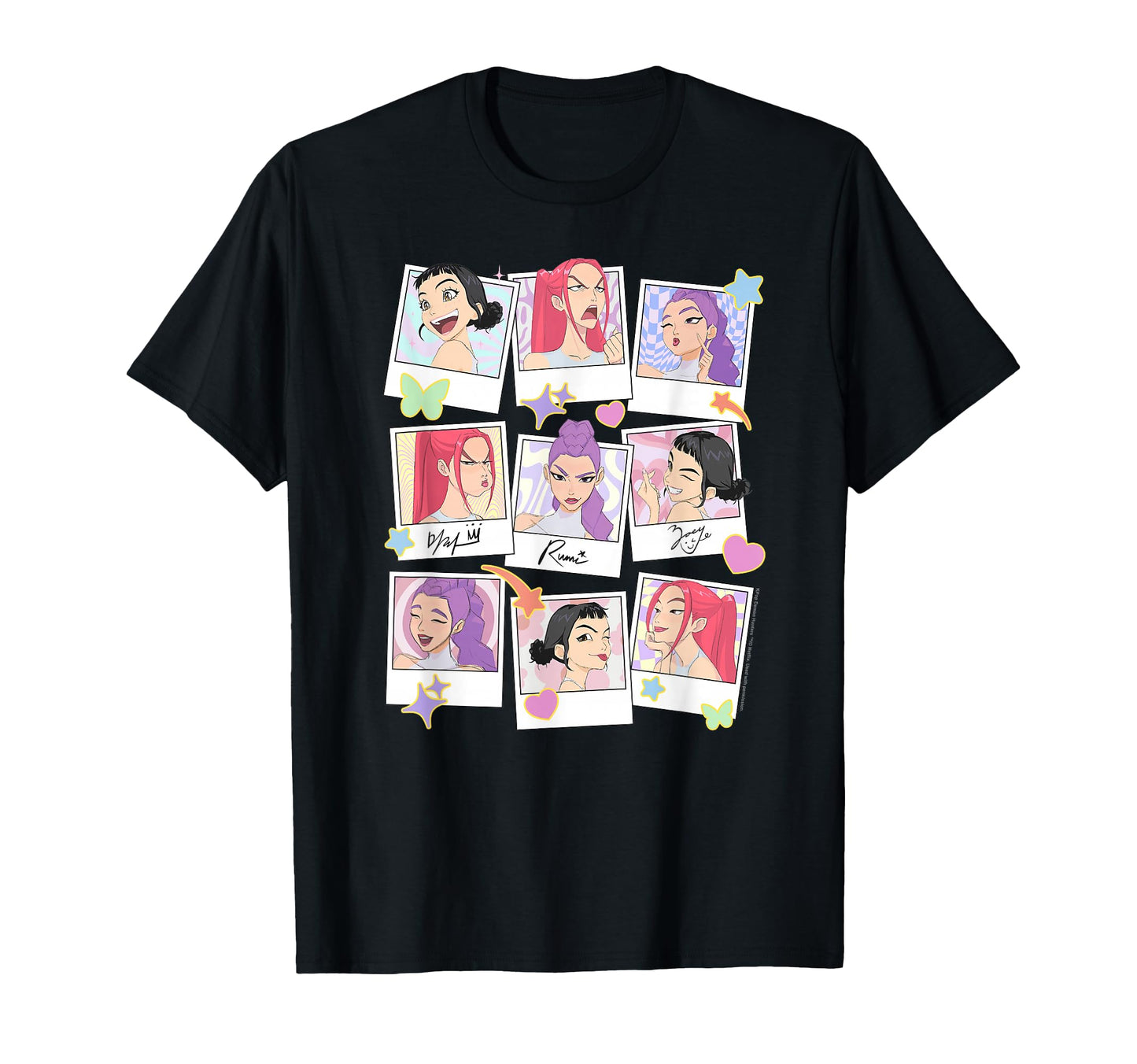 Kpop Demon Hunters Huntrix Polaroid T-Shirt - Streetwear Style Men Women - T-Shirt, Sweatshirt, Hoodie