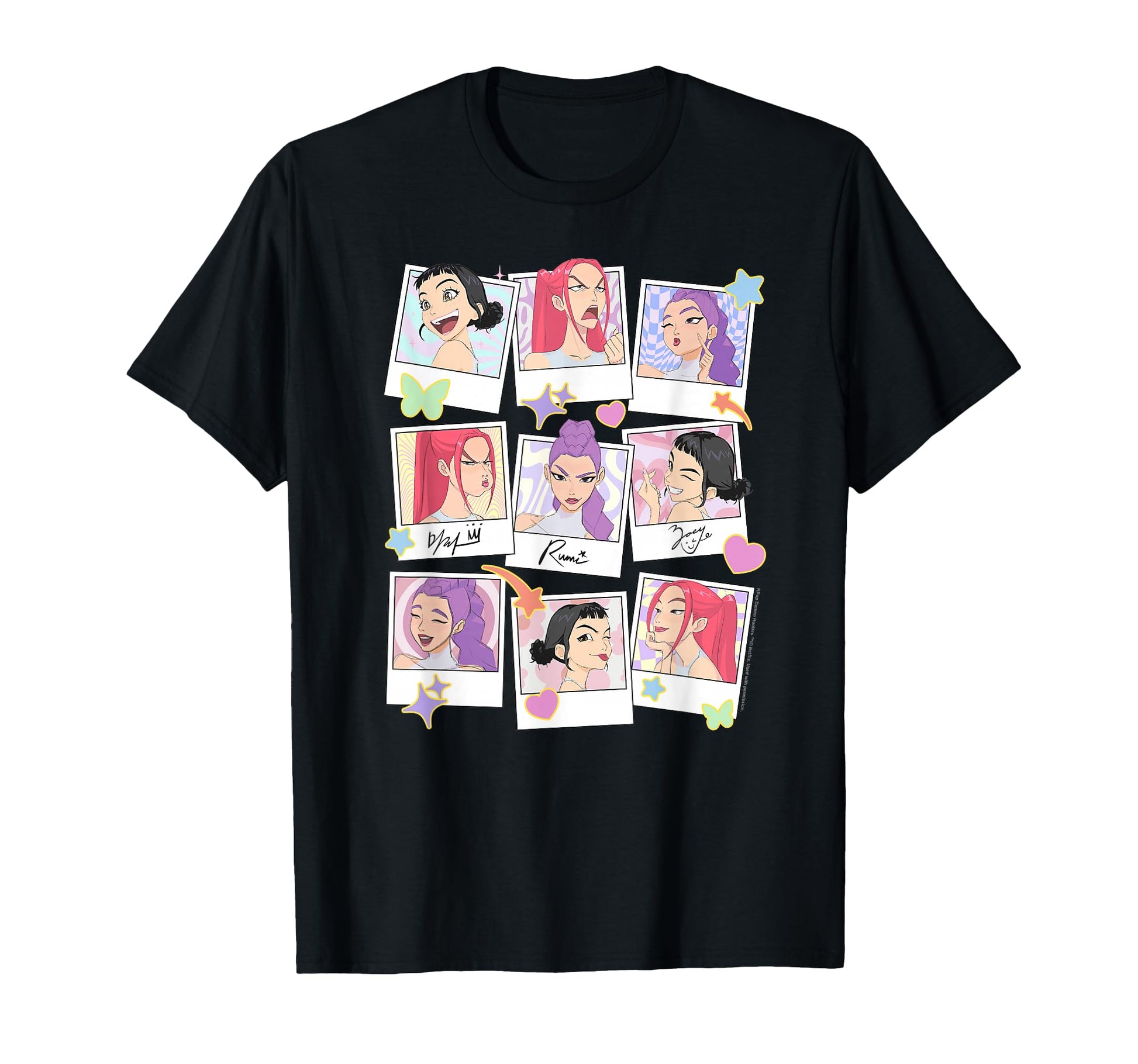 Kpop Demon Hunters Huntrix Polaroid T-Shirt - Streetwear Style Men Women - T-Shirt, Sweatshirt, Hoodie