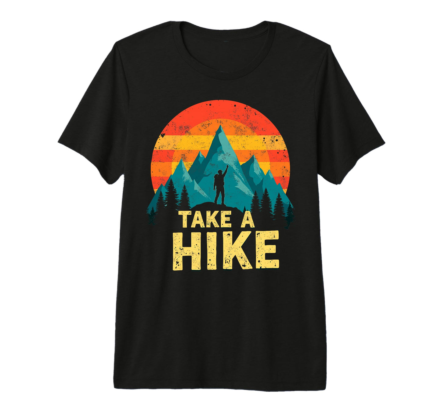 Funny Mountain Hiking Take Hike Backpacking T-Shirt - Graphic Print Unisex - T-Shirt, Sweatshirt, Hoodie