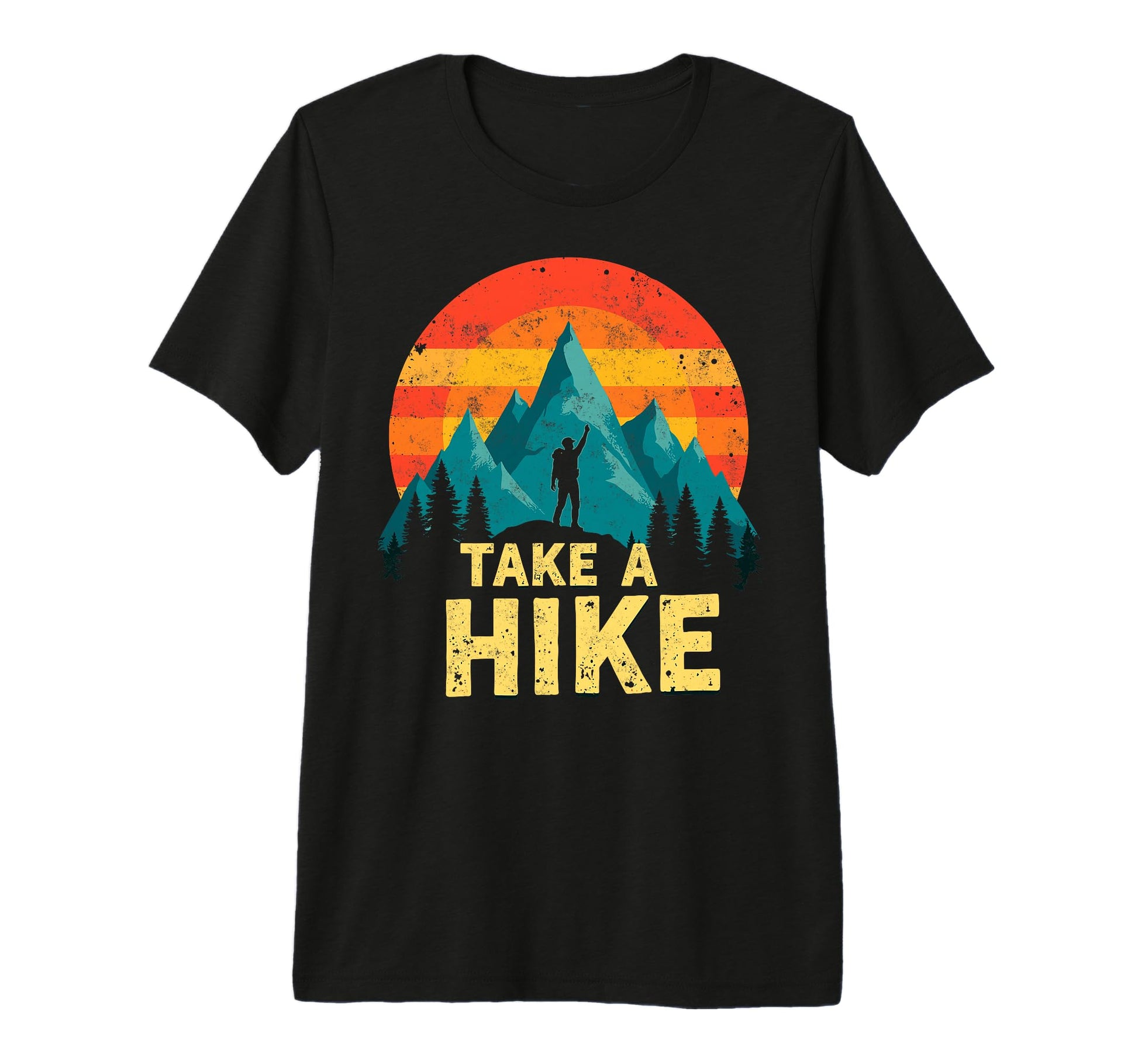 Funny Mountain Hiking Take Hike Backpacking T-Shirt - Graphic Print Unisex - T-Shirt, Sweatshirt, Hoodie