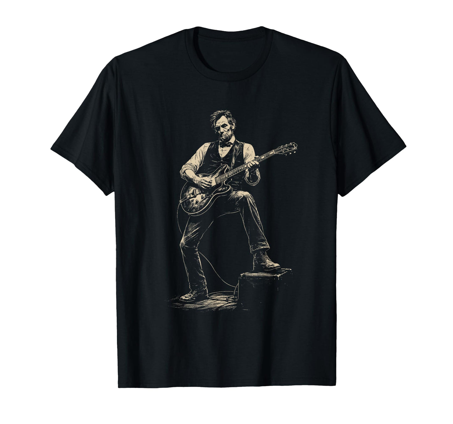 Abraham Lincoln Abe Lincoln Playing T-Shirt - Novelty Apparel for Adults - T-Shirt, Sweatshirt, Hoodie