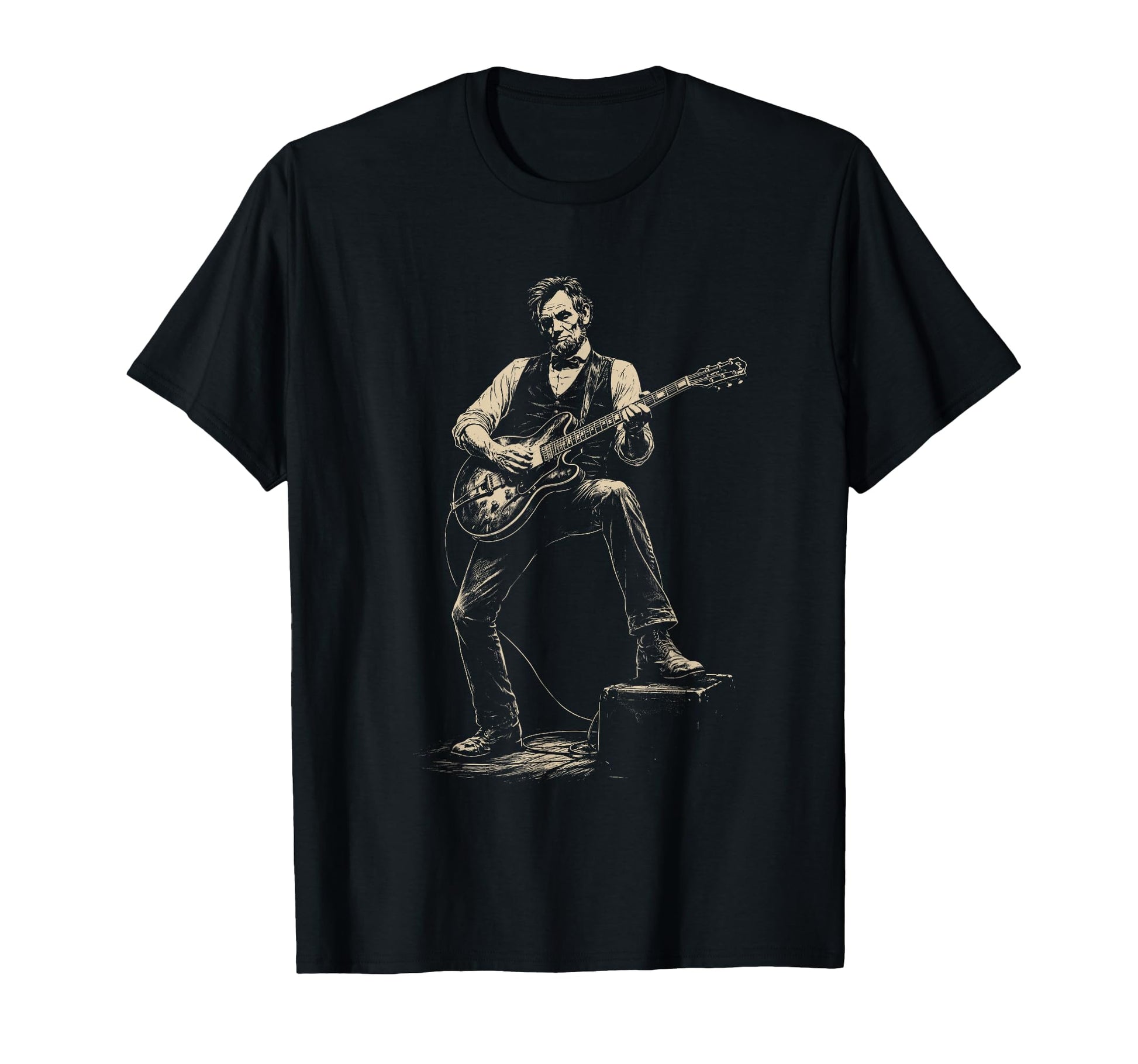 Abraham Lincoln Abe Lincoln Playing T-Shirt - Novelty Apparel for Adults - T-Shirt, Sweatshirt, Hoodie
