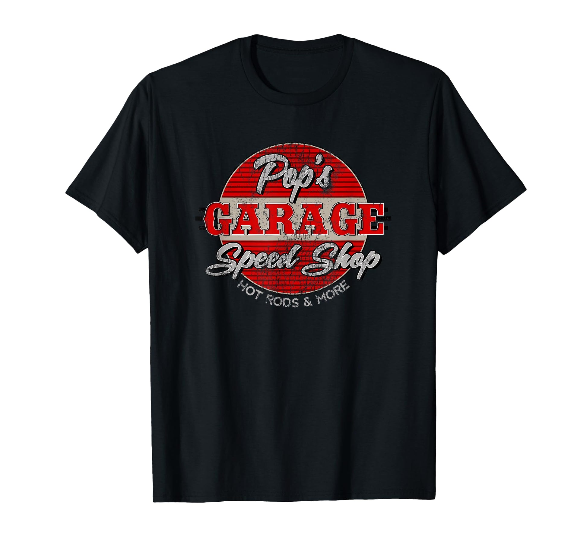 Pops Garage Speed Shop T-Shirt - Custom Art Print Unisex - T-Shirt, Sweatshirt, Hoodie