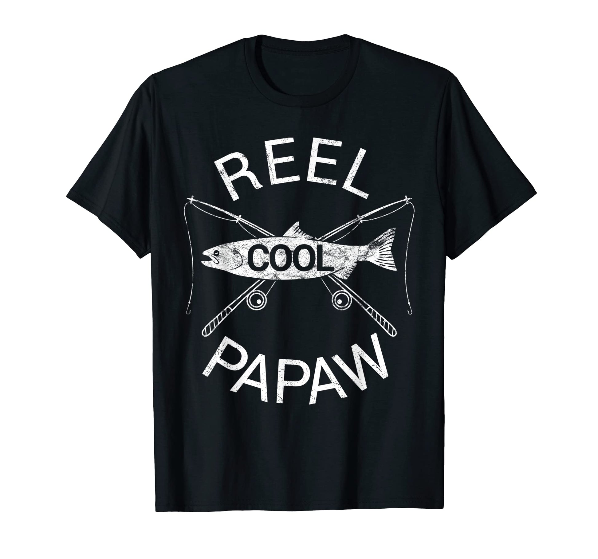 Mens Reel Papaw Funny Fathers Day T-Shirt - Minimalist Print for Adults - T-Shirt, Sweatshirt, Hoodie