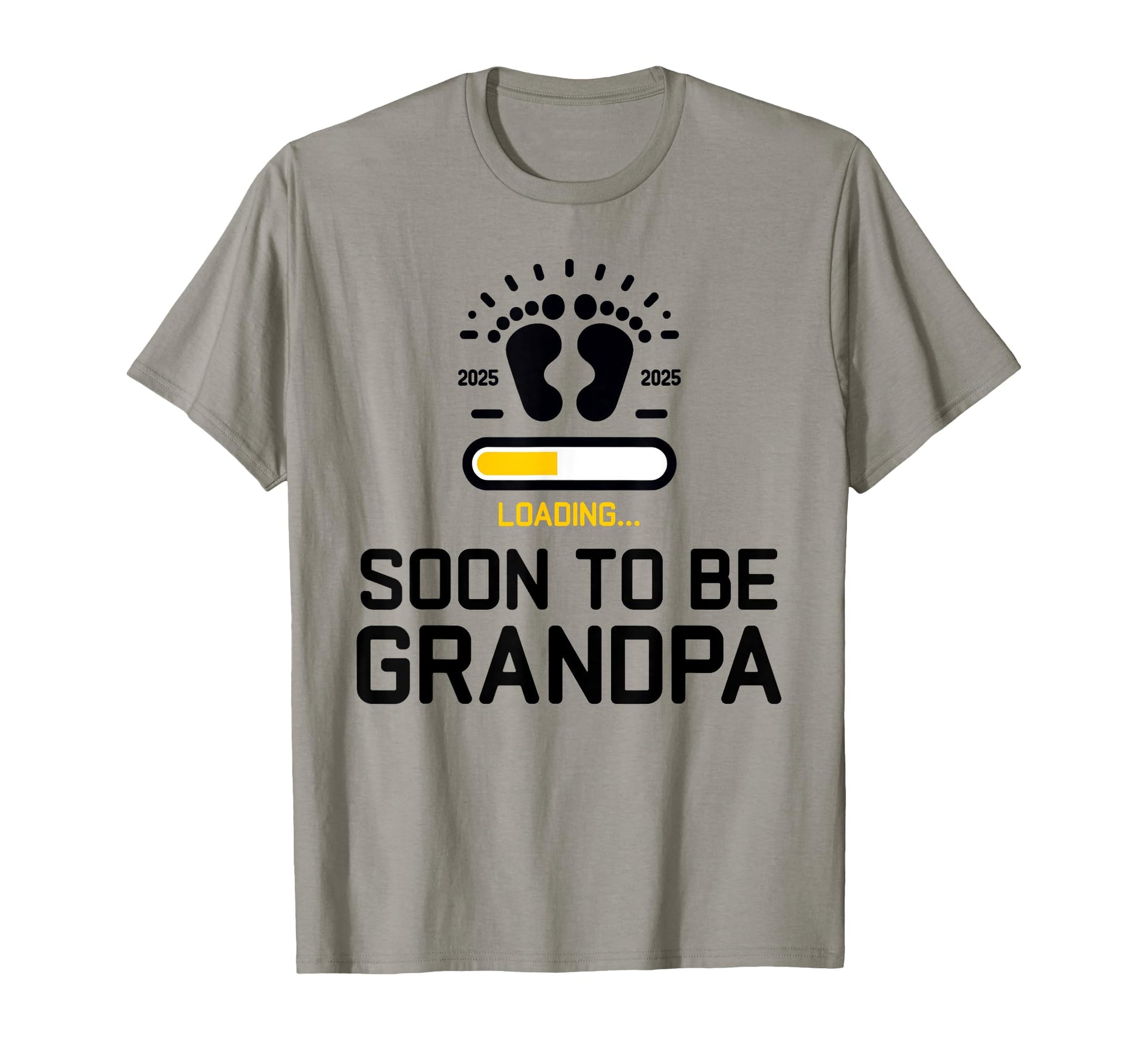 Soon To Be Grandpa 2025 Loading T-Shirt - Casual Everyday Wear Unisex - T-Shirt, Sweatshirt, Hoodie