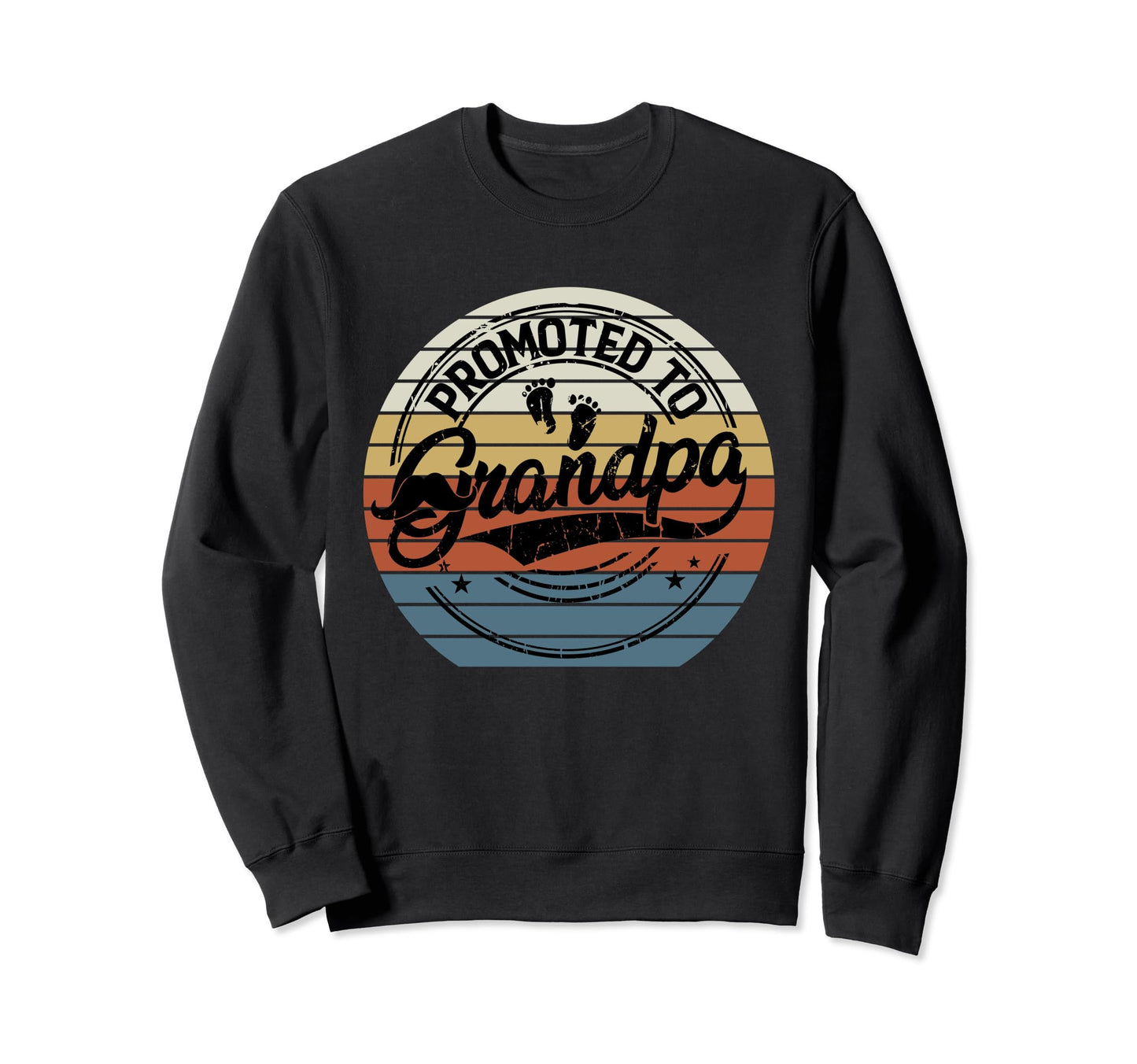 Promoted To Grandpa 2024 New Sweatshirt - Casual Everyday Wear Unisex - T-Shirt, Sweatshirt, Hoodie