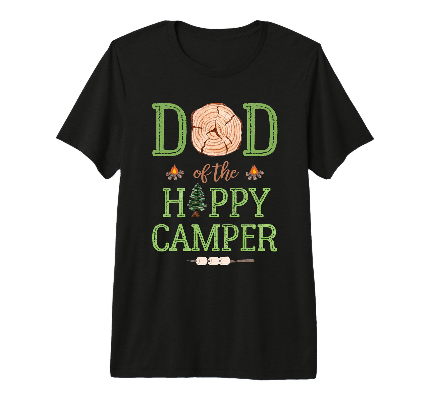 Mens Dad Happy Camper 1St Birthday T-Shirt - Aesthetic Graphic Men Women - T-Shirt, Sweatshirt, Hoodie