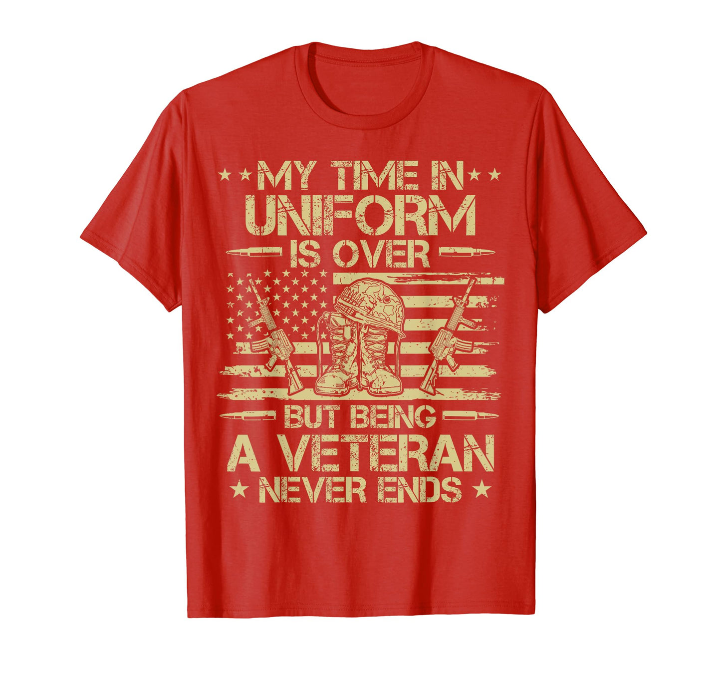 My Time Uniform Veteran Us America T-Shirt - Streetwear Style for Adults - T-Shirt, Sweatshirt, Hoodie
