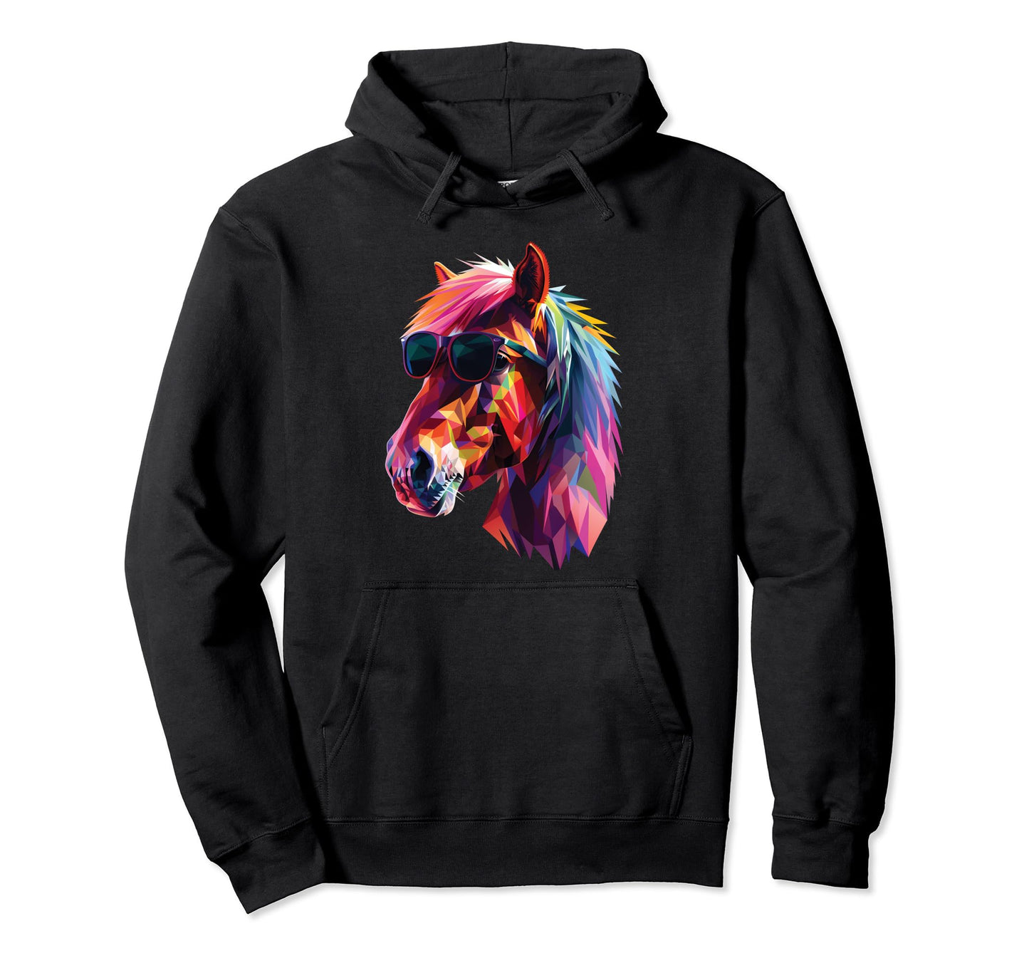 Horse Dad Mom Sunglasses Shetland Pony Hoodie - Trendy Graphic Unisex - T-Shirt, Sweatshirt, Hoodie