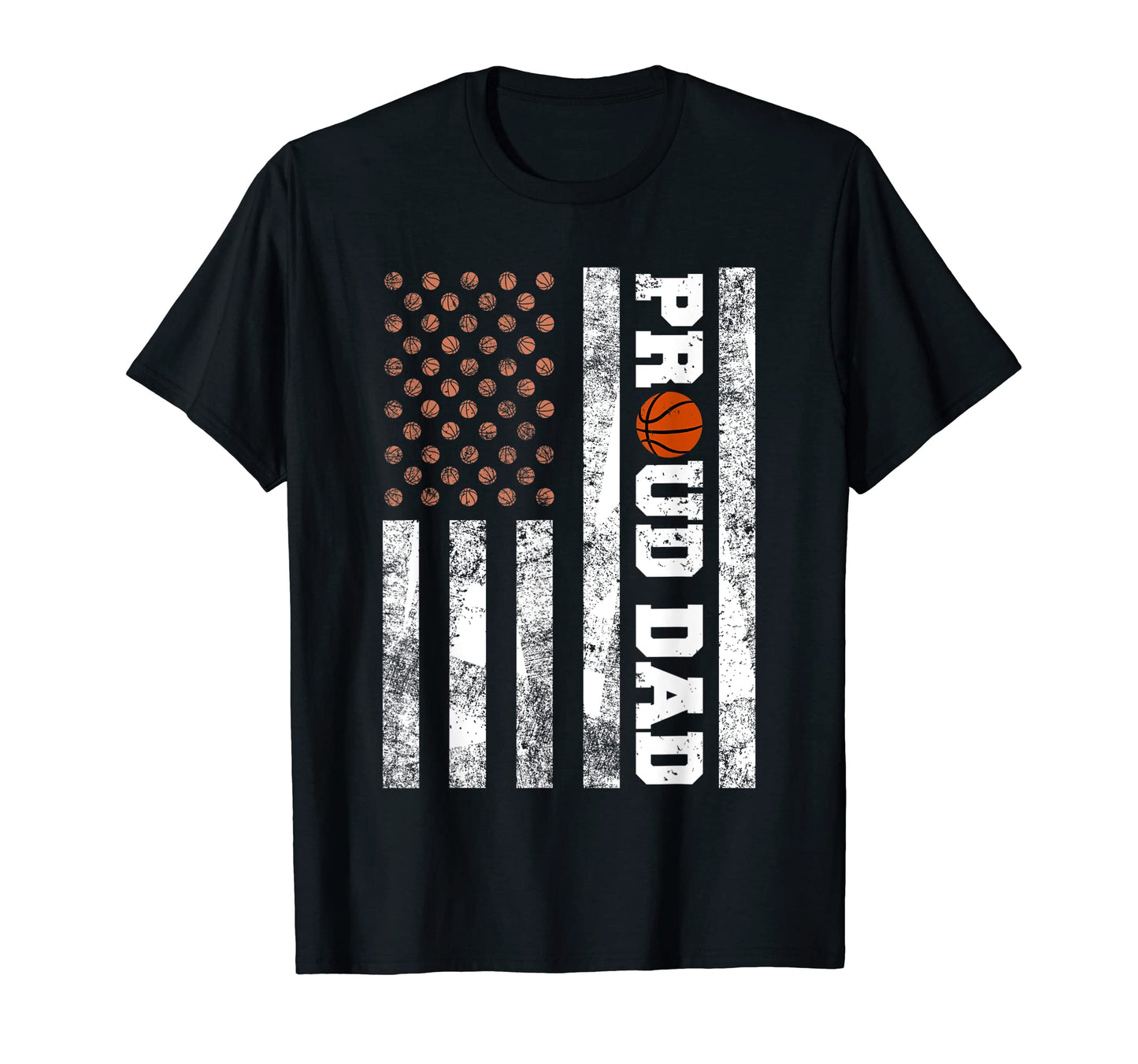 Mens Proud Dad American Distressed Flag T-Shirt - Trendy Graphic Men Women - T-Shirt, Sweatshirt, Hoodie