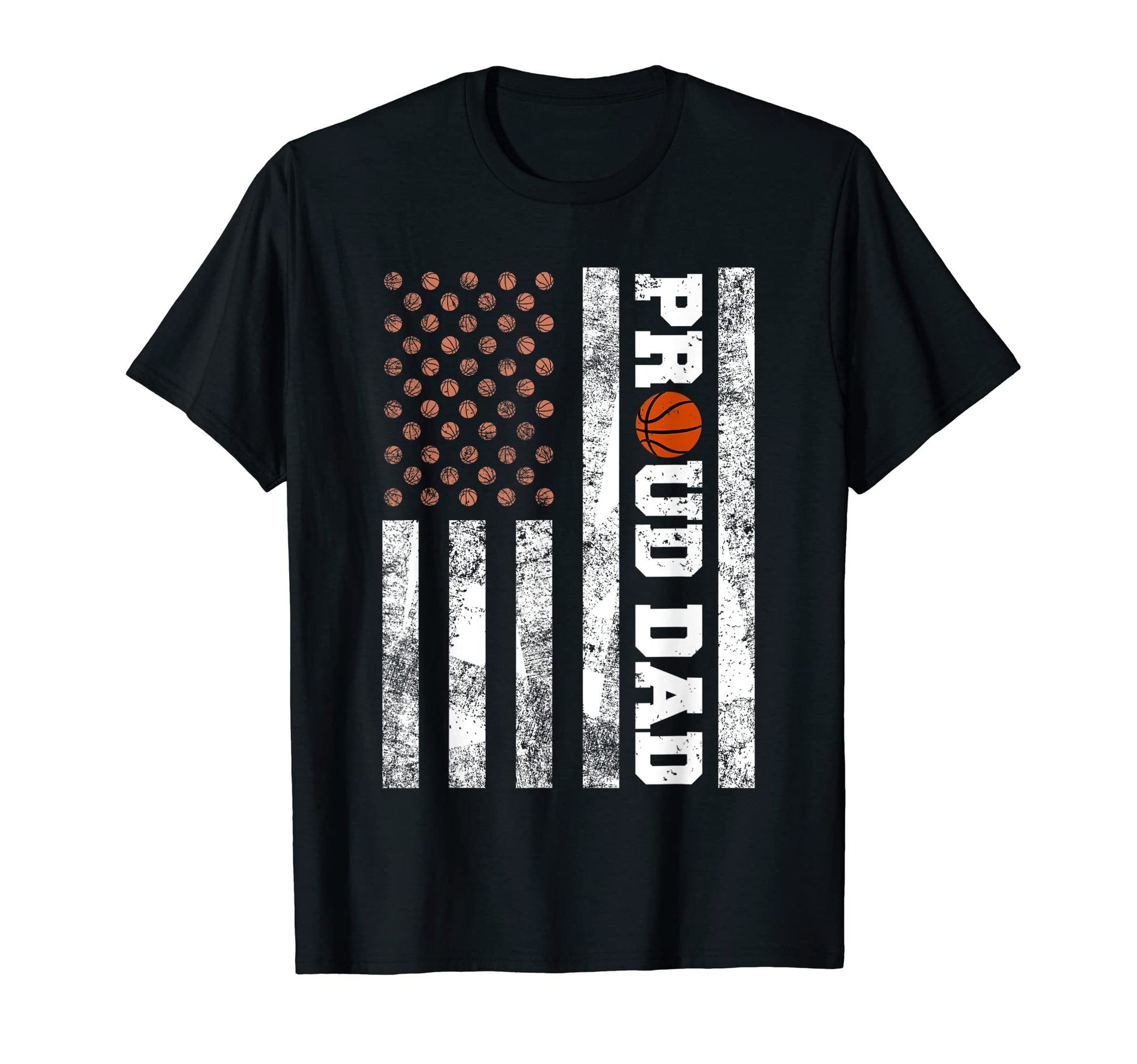 Mens Proud Dad American Distressed Flag T-Shirt - Trendy Graphic Men Women - T-Shirt, Sweatshirt, Hoodie