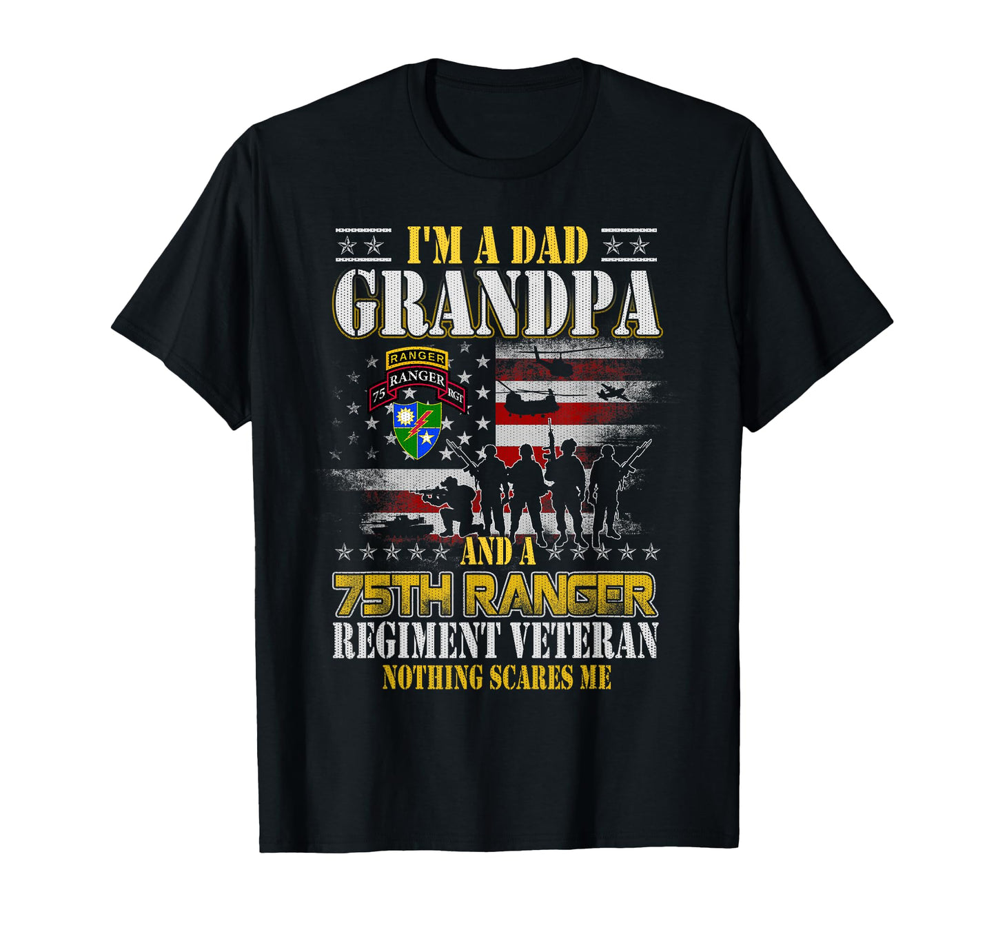 Im Dad Grandpa And 75Th Ranger T-Shirt - Aesthetic Graphic Men Women - T-Shirt, Sweatshirt, Hoodie