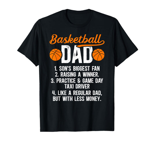 Basketball Dad Basketball Player T-Shirt - Minimalist Print Men Women - T-Shirt, Sweatshirt, Hoodie