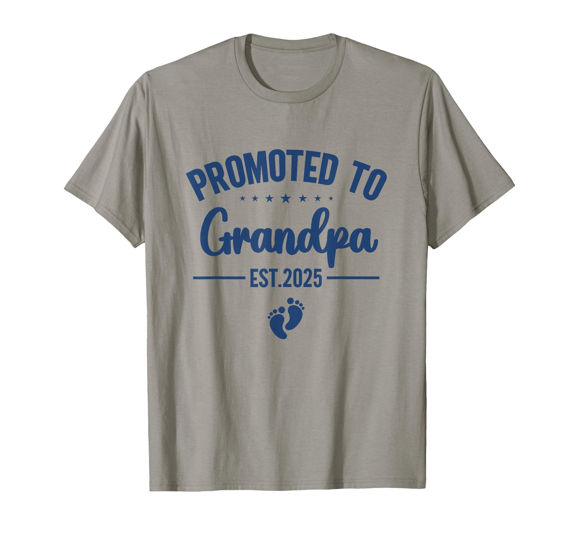 Promoted To Grandpa Est 2025 Announcement T-Shirt - Minimalist Print Unisex - T-Shirt, Sweatshirt, Hoodie