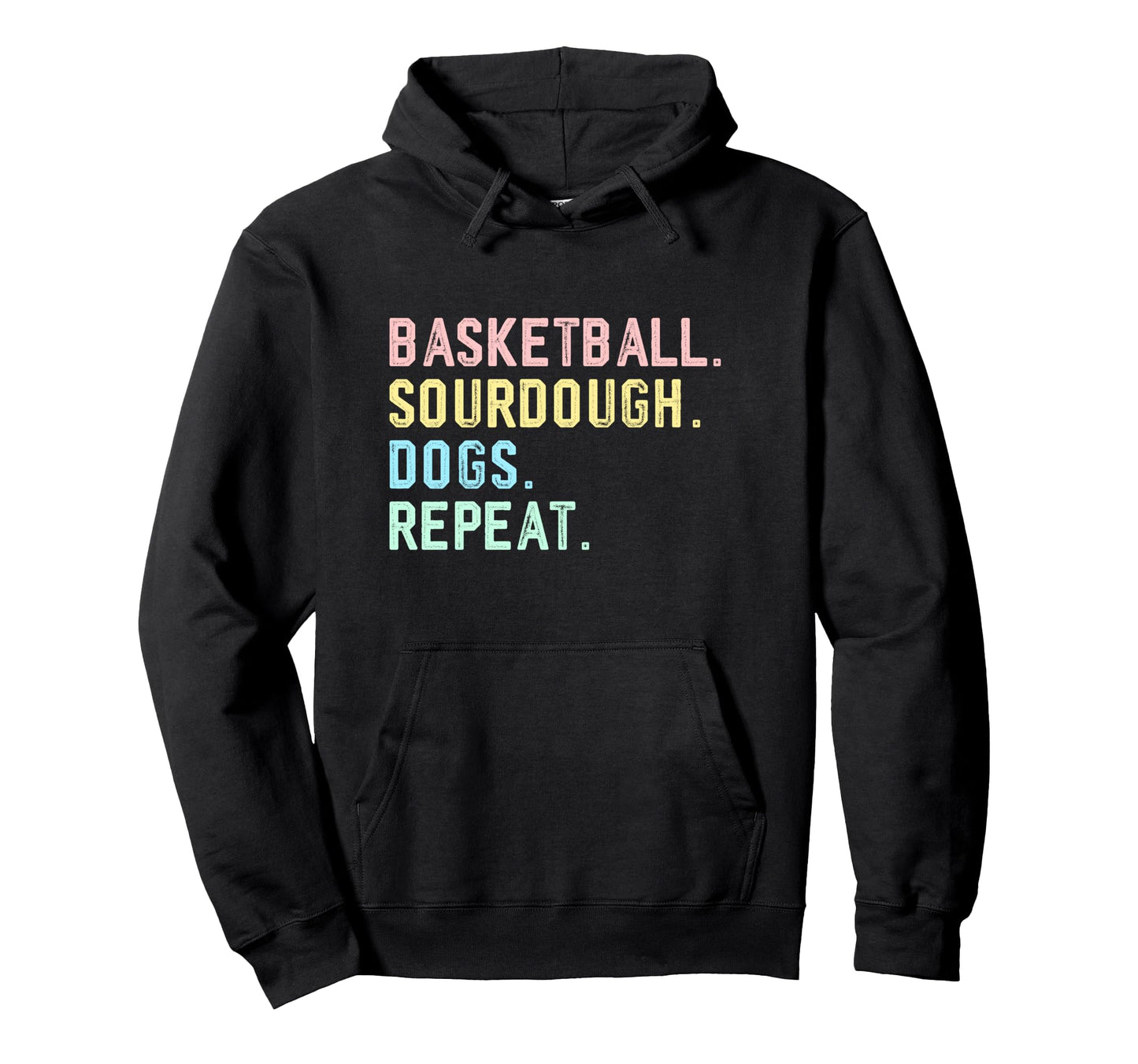 Funny Basketball Dogs Sourdough Bread Hoodie - Minimalist Print Unisex - T-Shirt, Sweatshirt, Hoodie