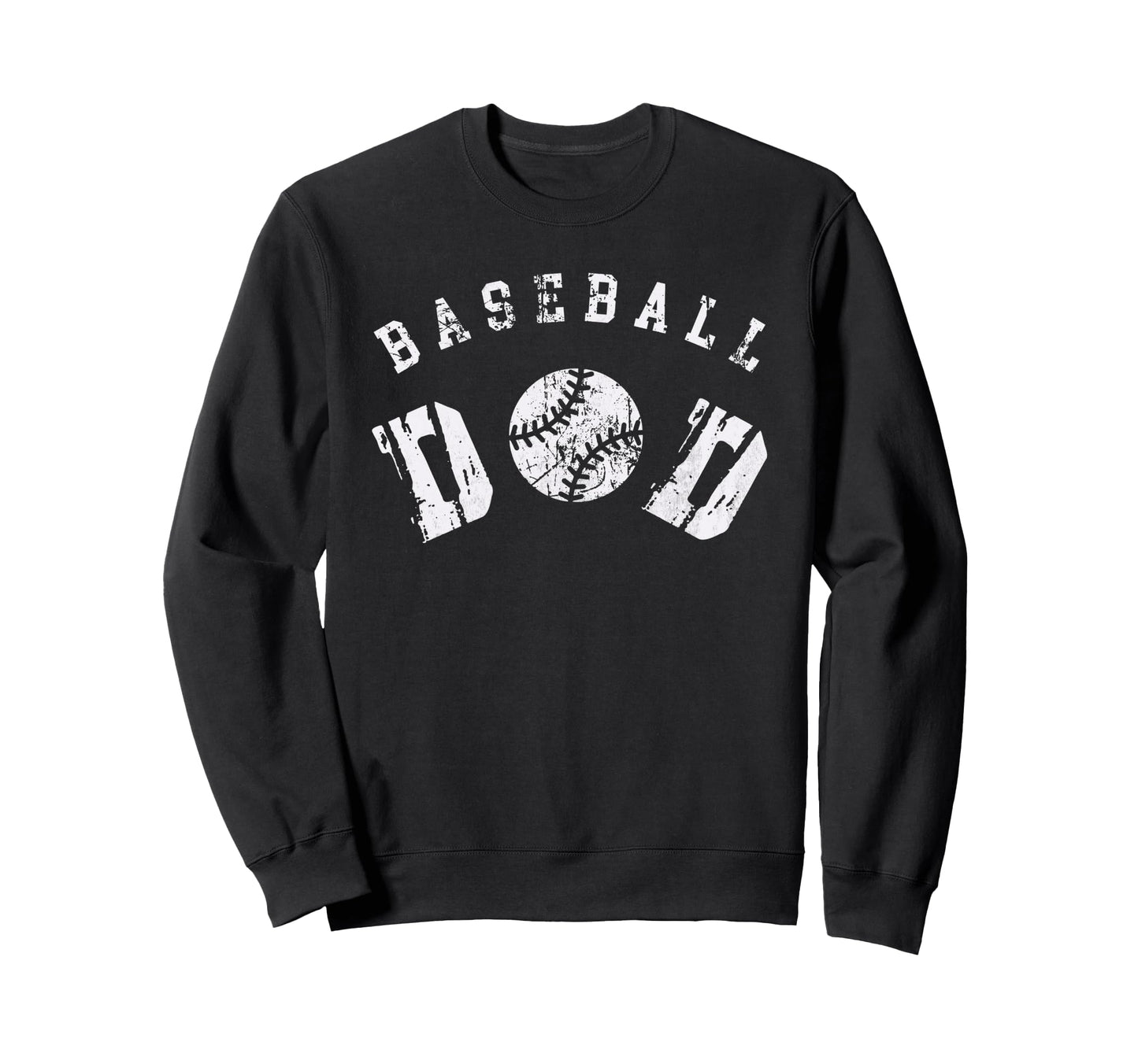 Baseball Dad Happy Fathers Day Sports Sweatshirt - Minimalist Print Unisex - T-Shirt, Sweatshirt, Hoodie