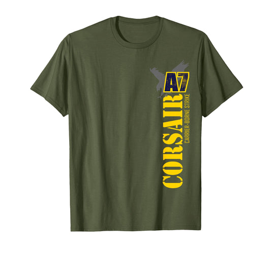 A7 Corsair Navy Fighter Shirts T-Shirt - Unique Graphic for Adults - T-Shirt, Sweatshirt, Hoodie