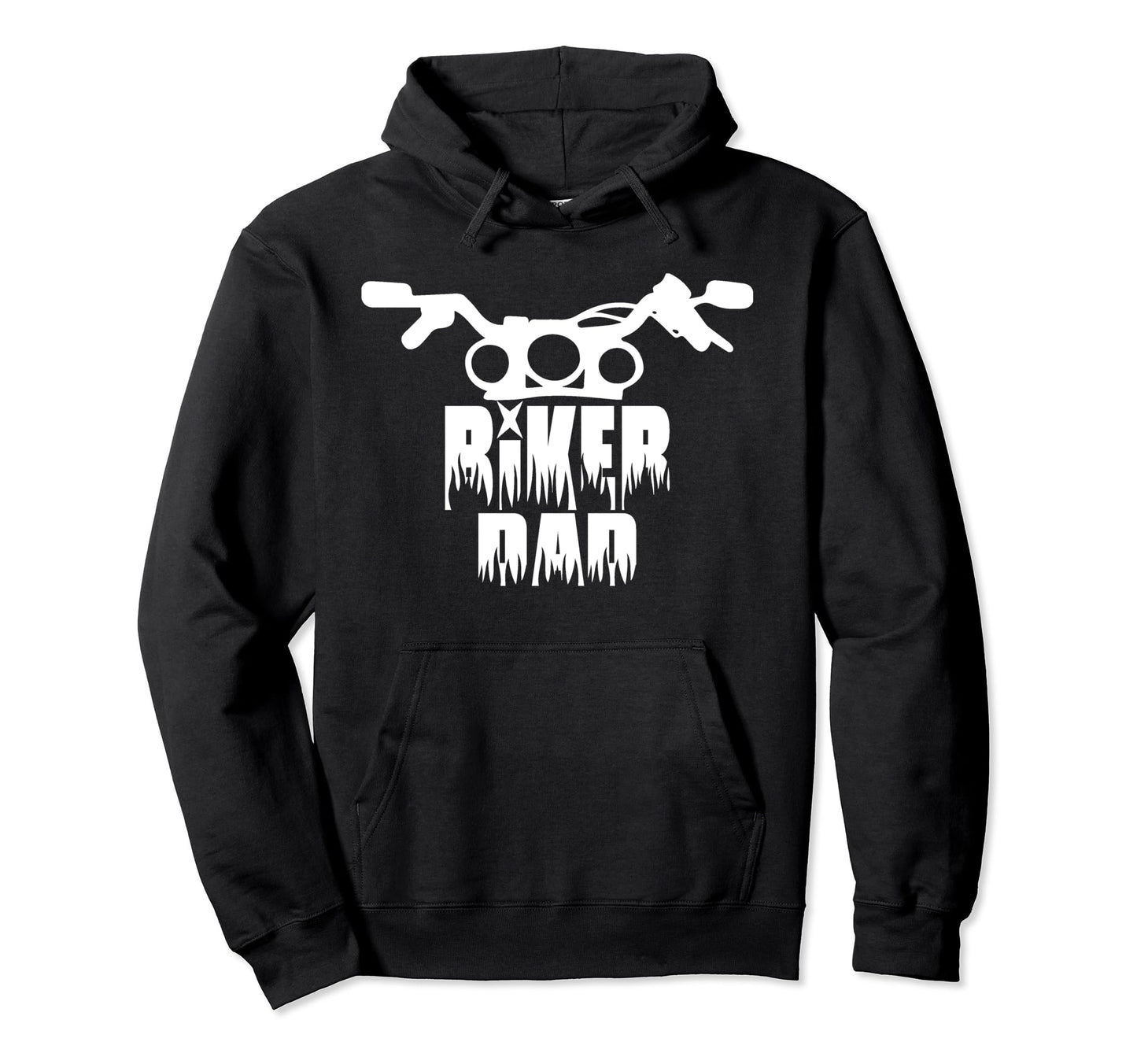 Motorcycle Biker Dad Father Gift Hoodie - Fun Novelty Design for Adults - T-Shirt, Sweatshirt, Hoodie