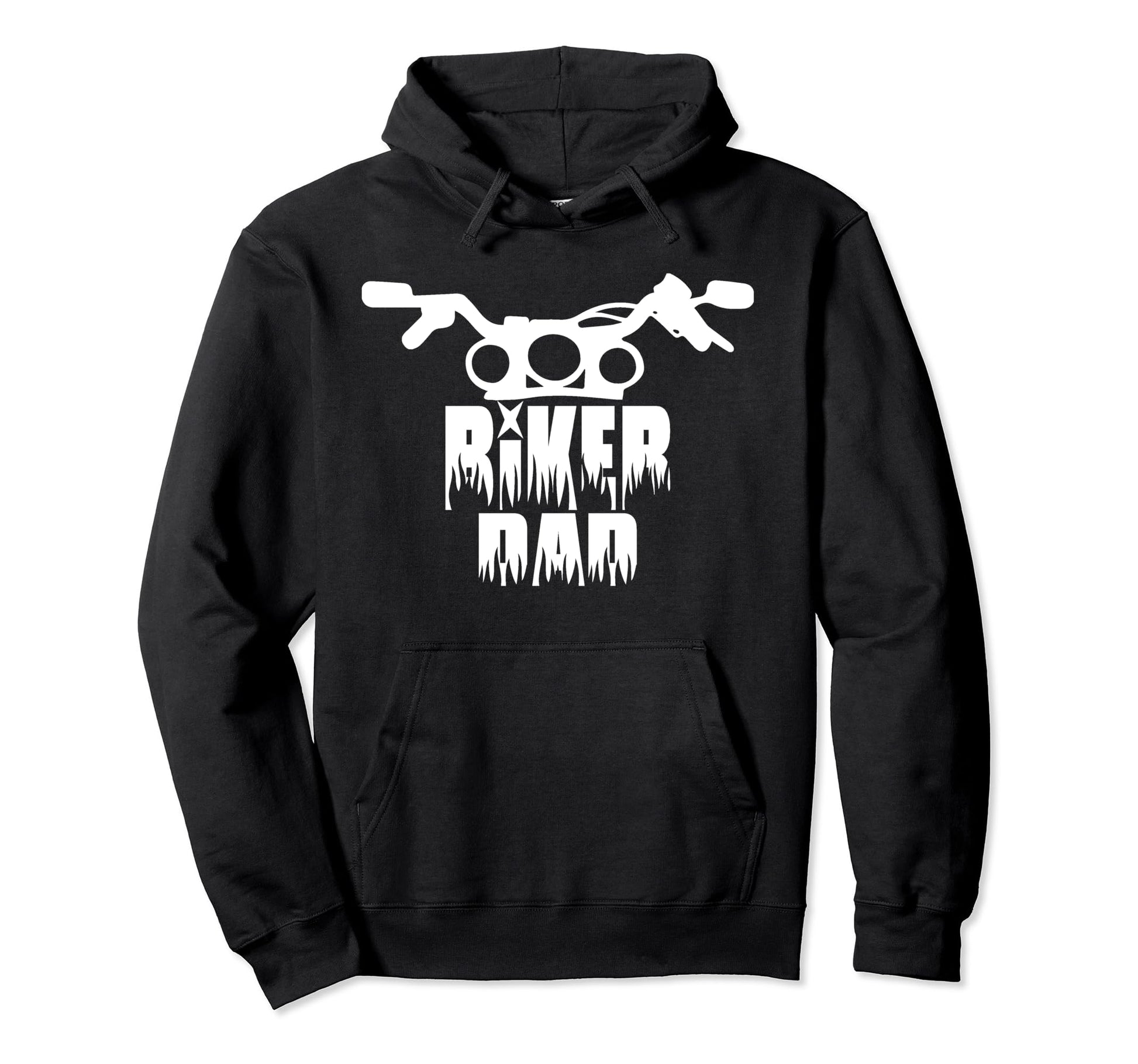 Motorcycle Biker Dad Father Gift Hoodie - Fun Novelty Design for Adults - T-Shirt, Sweatshirt, Hoodie