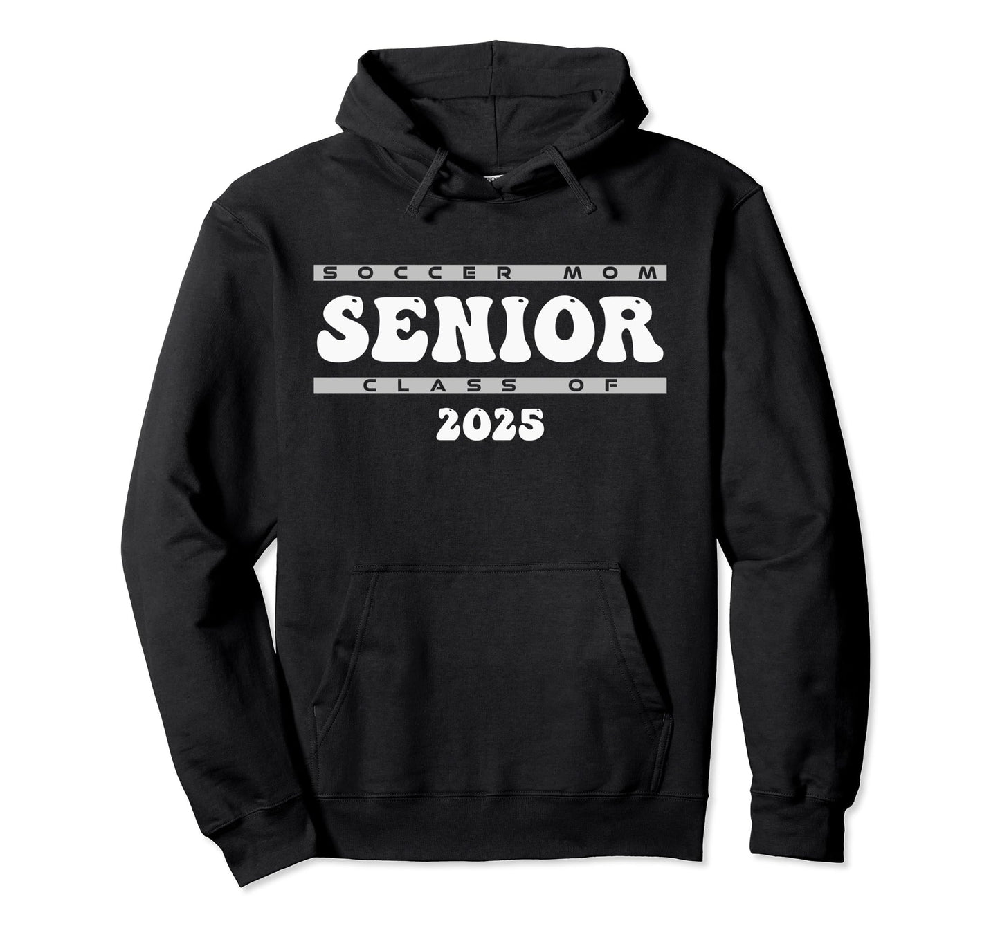 Senior Soccer Mom 2025 Groovy Soccer Mom Hoodie - Custom Art Print Unisex - T-Shirt, Sweatshirt, Hoodie