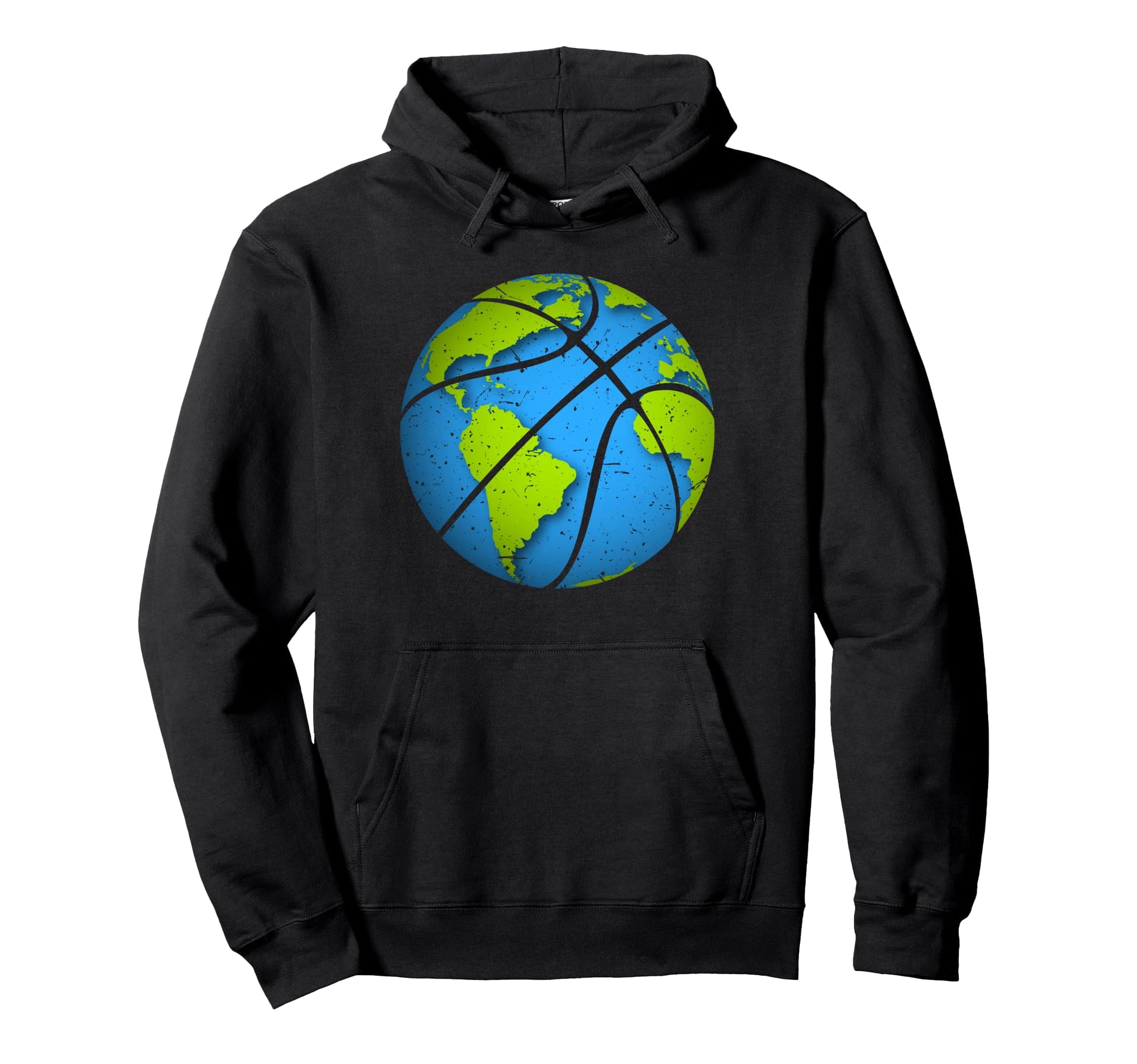 Earth Basketball Earth Day Favors Hoodie - Custom Art Print for Adults - T-Shirt, Sweatshirt, Hoodie