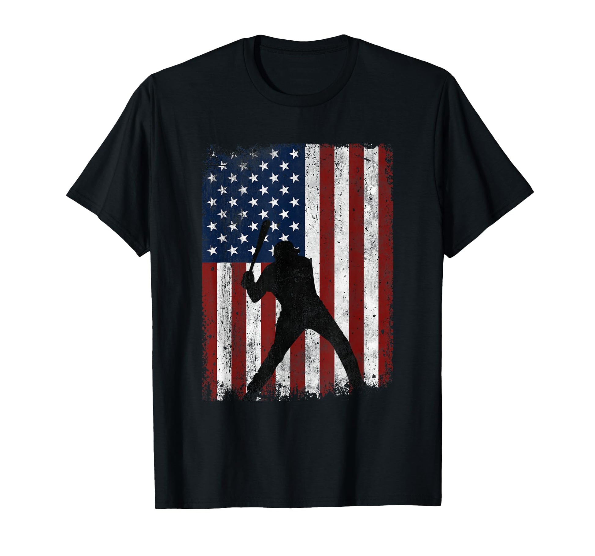 Baseball American Flag Baseball Dad Mom T-Shirt - Aesthetic Graphic Unisex - T-Shirt, Sweatshirt, Hoodie