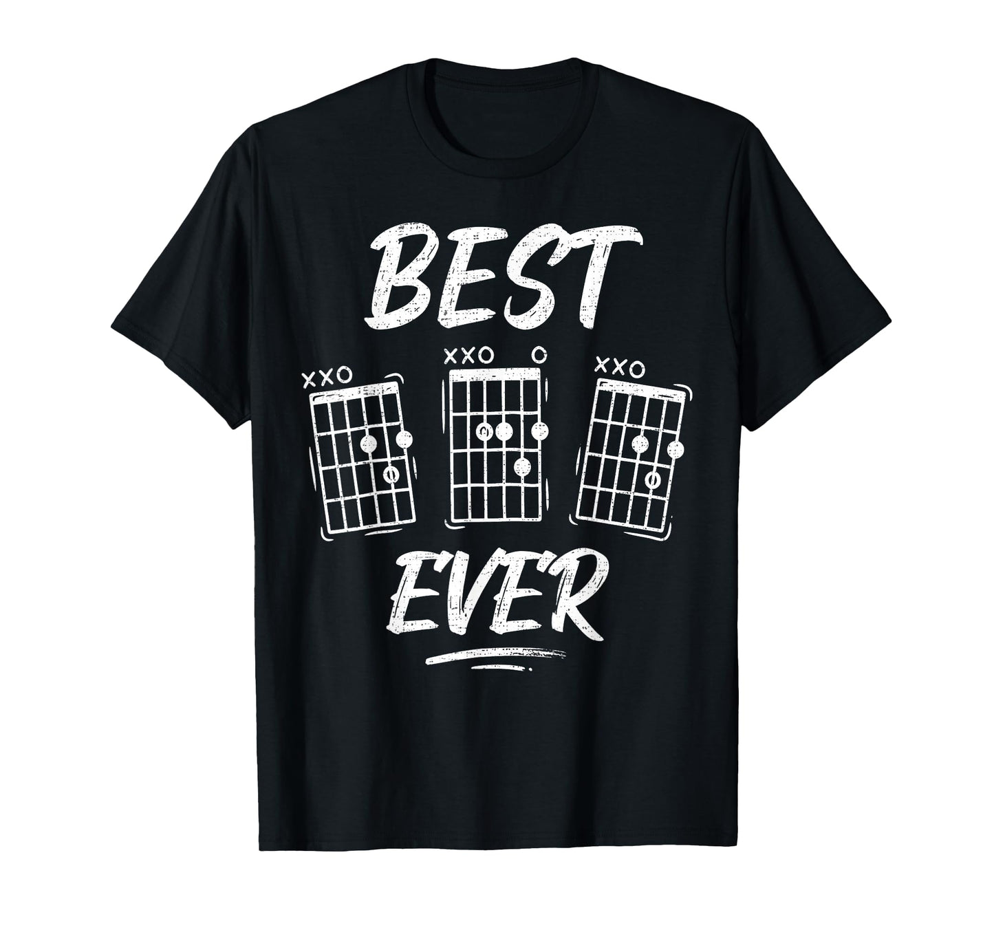 Best Dad Ever Guitar Chords Music T-Shirt - Novelty Apparel Men Women - T-Shirt, Sweatshirt, Hoodie