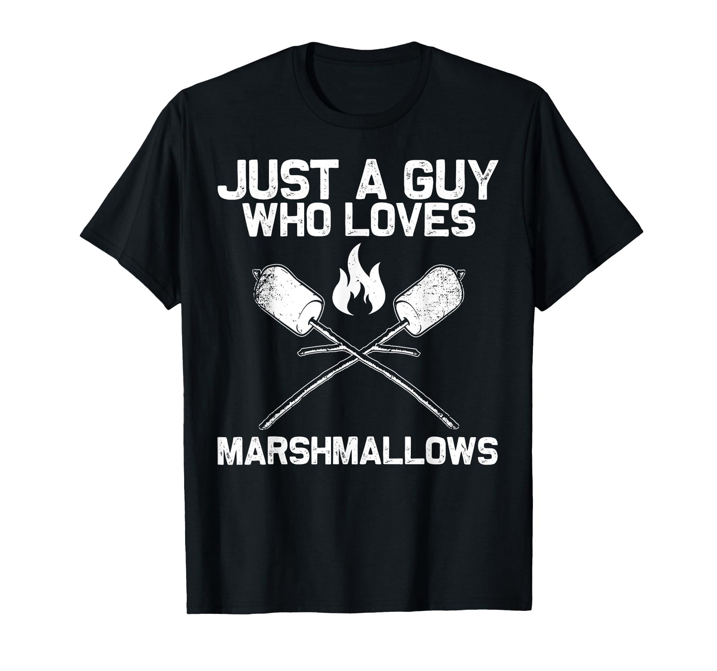 Marshmallow Dad Marshmallows Camping T-Shirt - Custom Art Print for Adults - T-Shirt, Sweatshirt, Hoodie