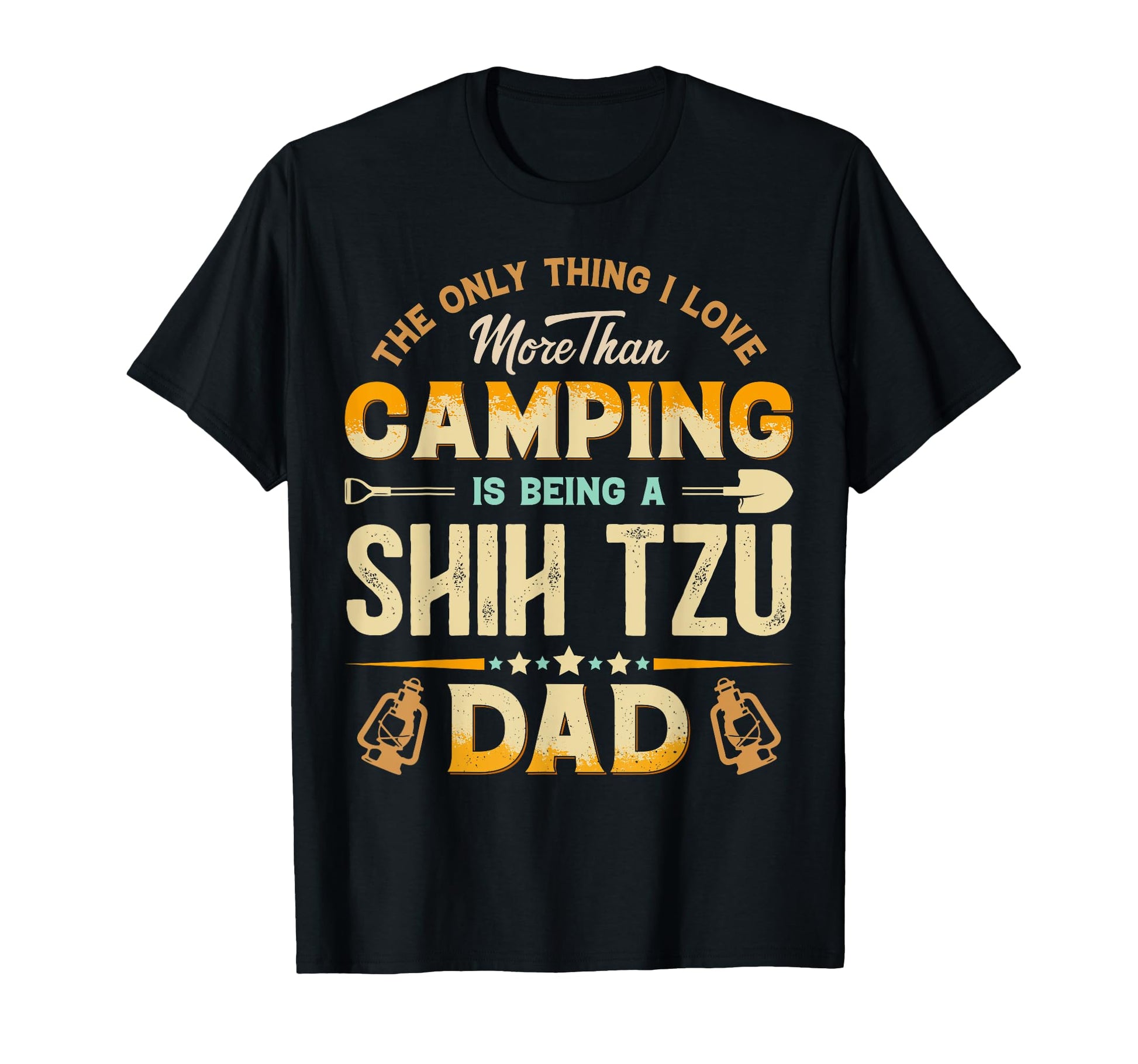 Funny Camping Fathers Day Shih Tzu T-Shirt - Streetwear Style for Adults - T-Shirt, Sweatshirt, Hoodie