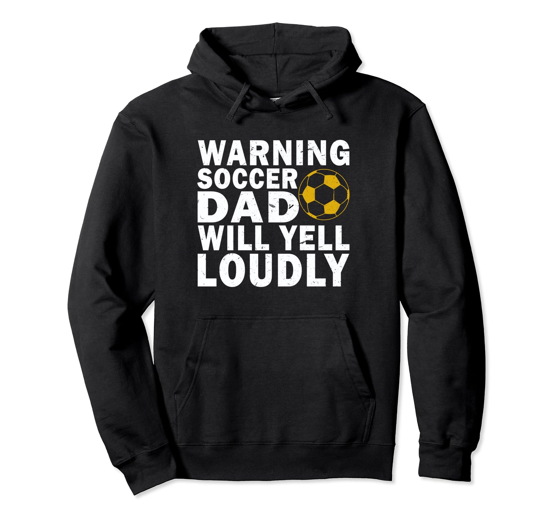 Soccer Team Fan Warning Soccer Dad Will Hoodie - Unique Graphic Unisex - T-Shirt, Sweatshirt, Hoodie