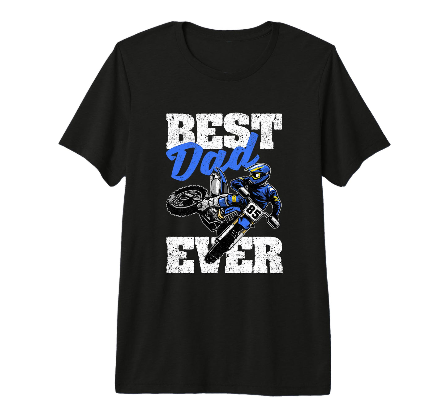 Moto Dirt Bike Motocross Rider Fathers T-Shirt - Trendy Graphic for Adults - T-Shirt, Sweatshirt, Hoodie