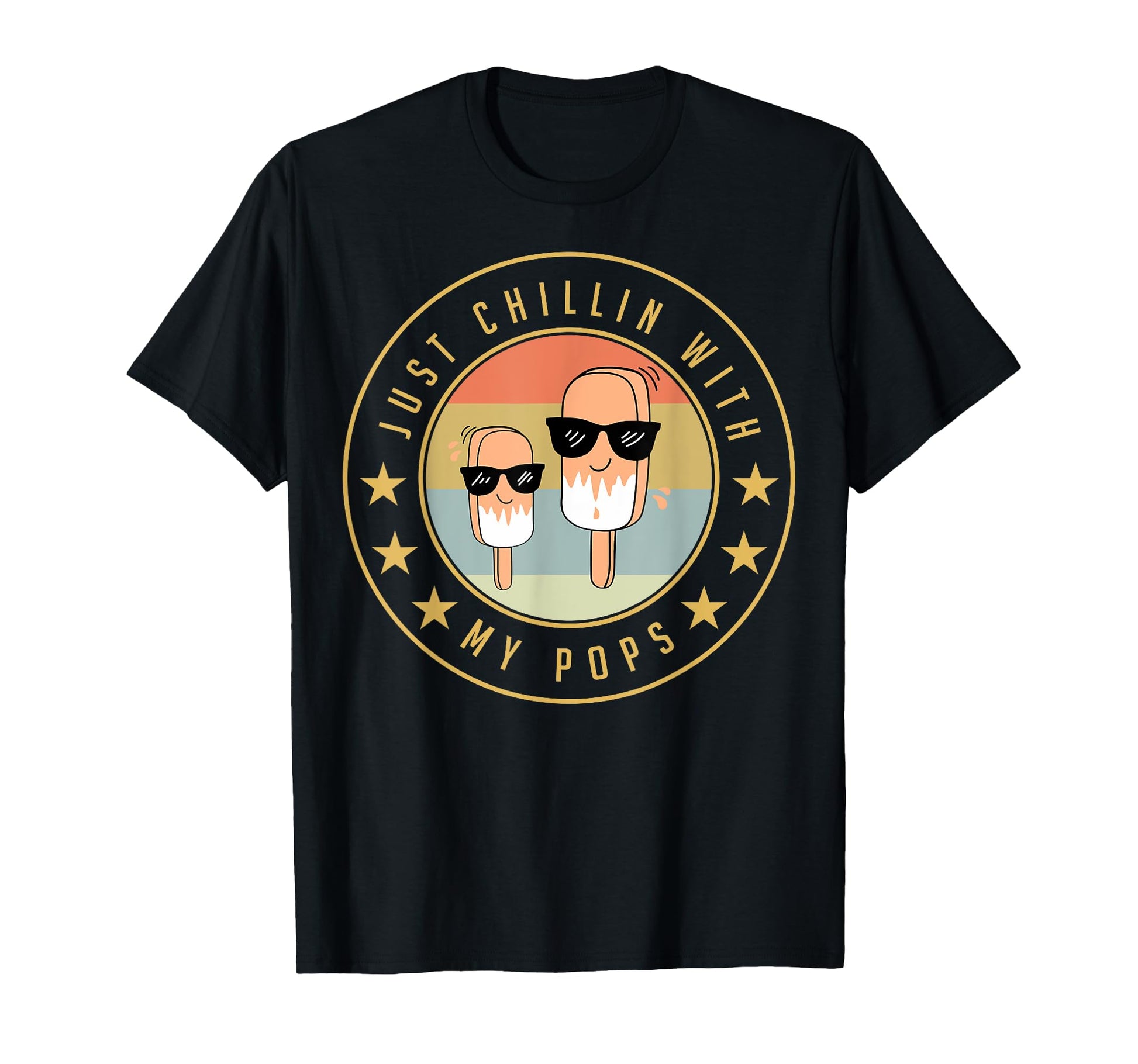 Just Chillin My Pops Funny Creamsicle T-Shirt - Trendy Graphic Men Women - T-Shirt, Sweatshirt, Hoodie