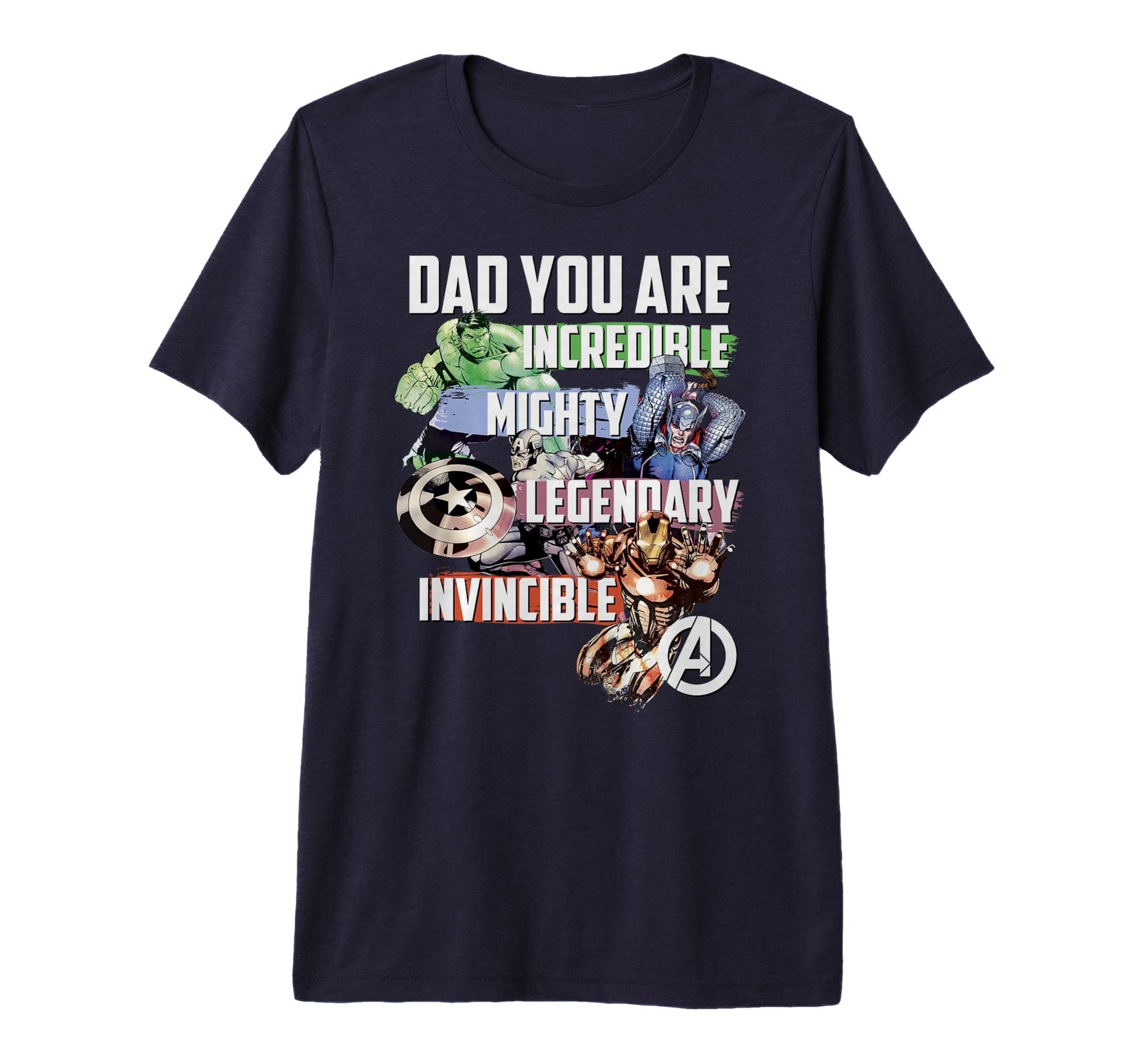 Marvel Avengers Dad You Are Incredible T-Shirt - Custom Art Print Unisex - T-Shirt, Sweatshirt, Hoodie