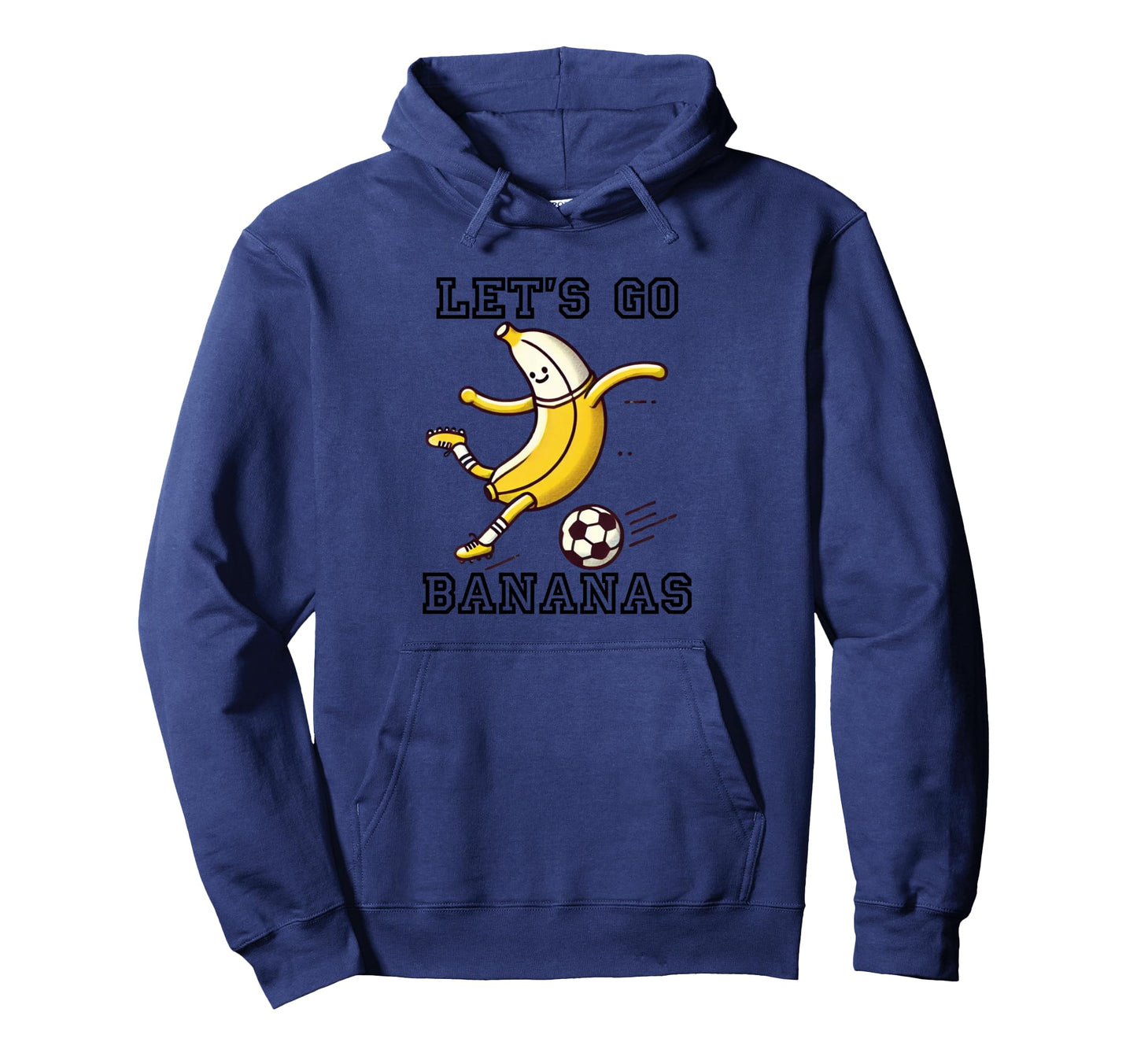 Lets Go Bananas Soccer Player Football Hoodie - Custom Art Print Men Women - T-Shirt, Sweatshirt, Hoodie