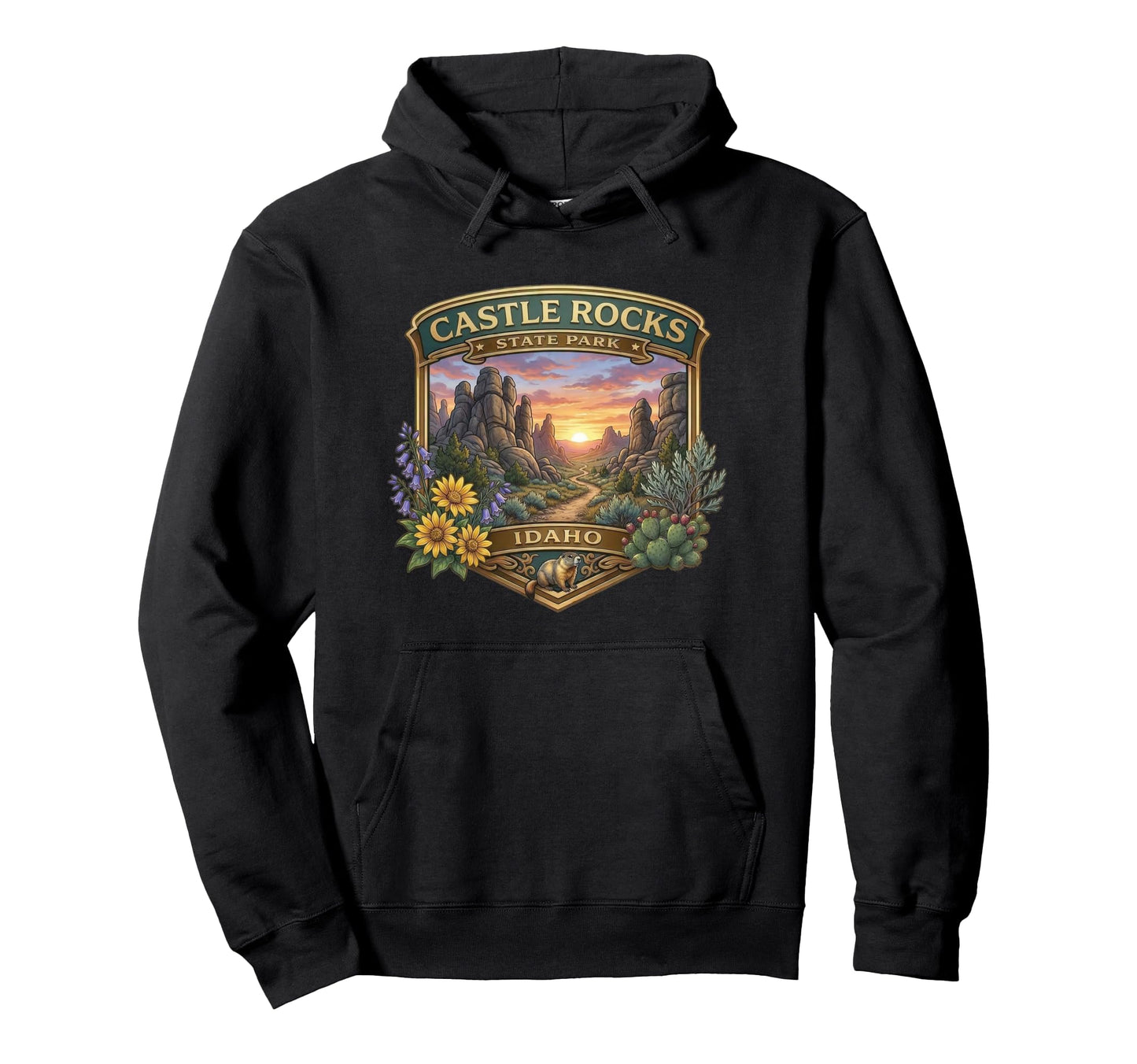 Castle Rocks State Park Almo Idaho Novelty Hoodie - Graphic Print Unisex - T-Shirt, Sweatshirt, Hoodie