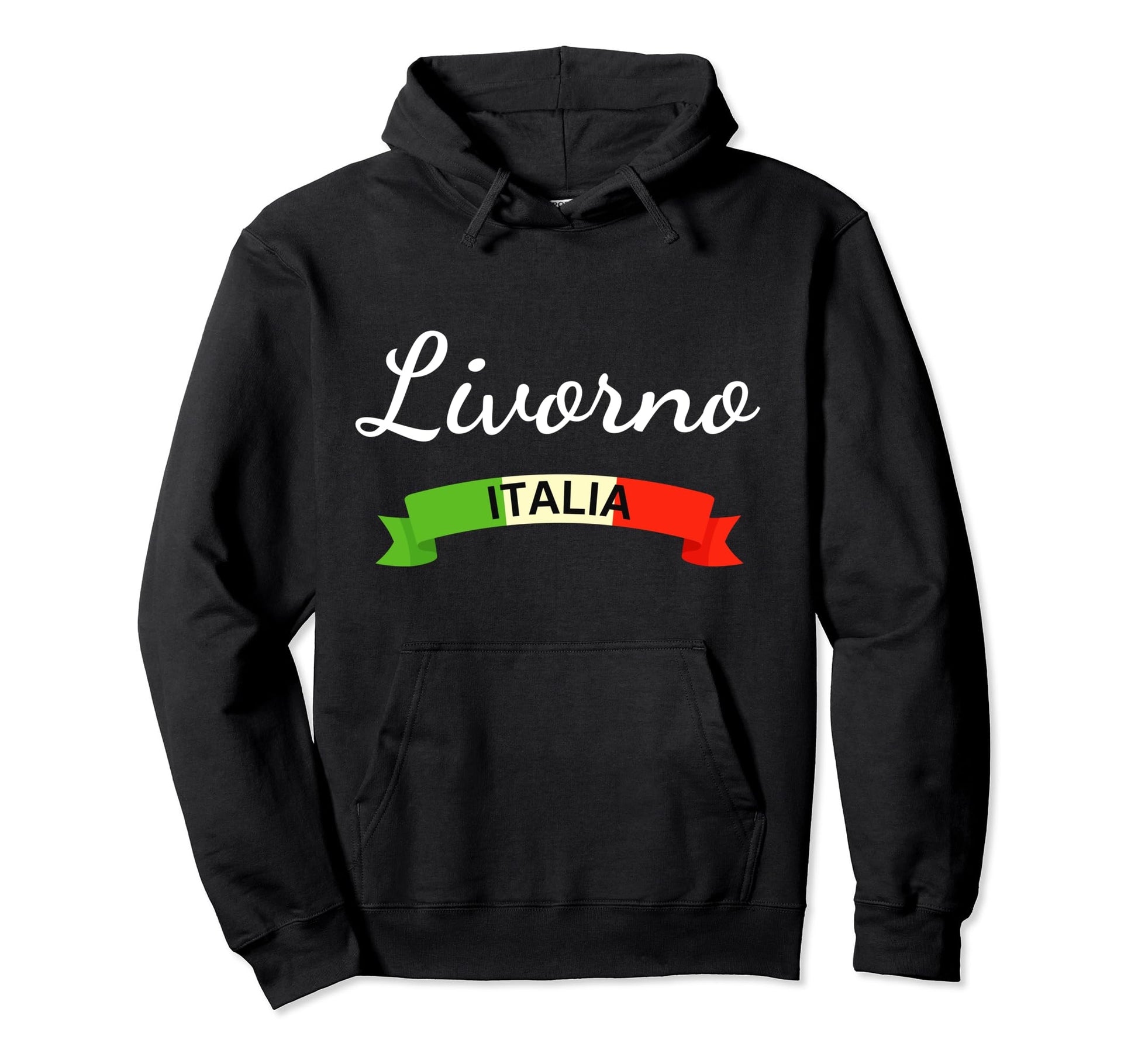Livorno Italy Flag Italia Souvenir Hoodie - Trendy Graphic Men Women - T-Shirt, Sweatshirt, Hoodie