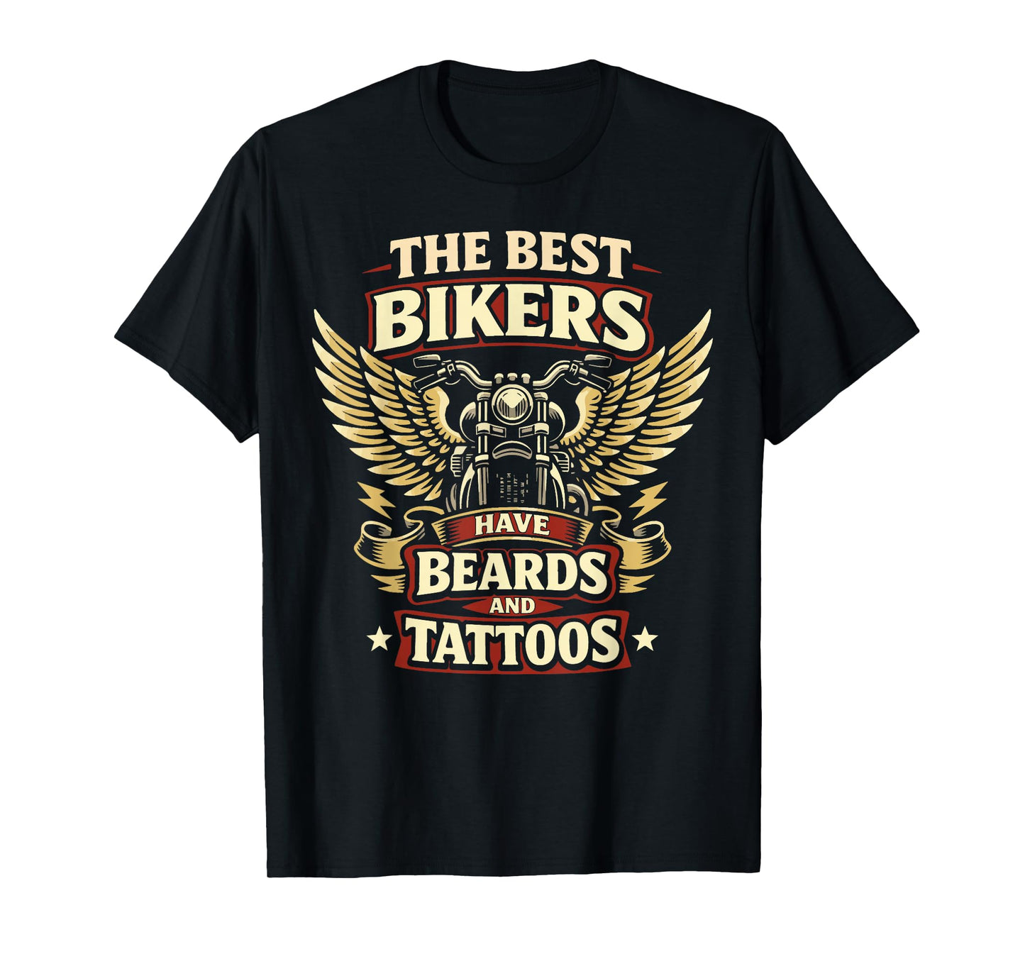 Motorcycle Biker Beard Tattoo Best T-Shirt - Unique Graphic Men Women - T-Shirt, Sweatshirt, Hoodie