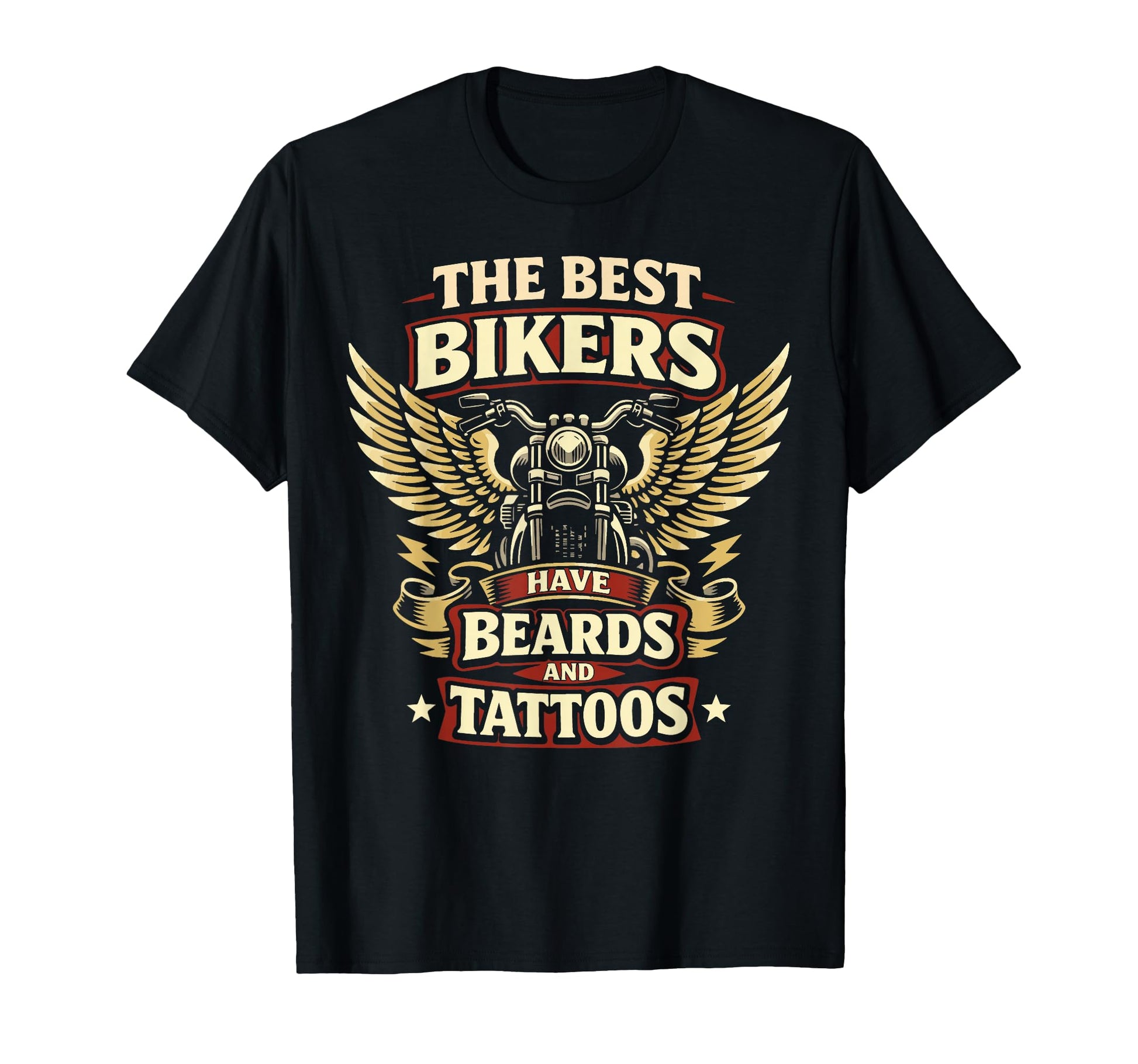 Motorcycle Biker Beard Tattoo Best T-Shirt - Unique Graphic Men Women - T-Shirt, Sweatshirt, Hoodie